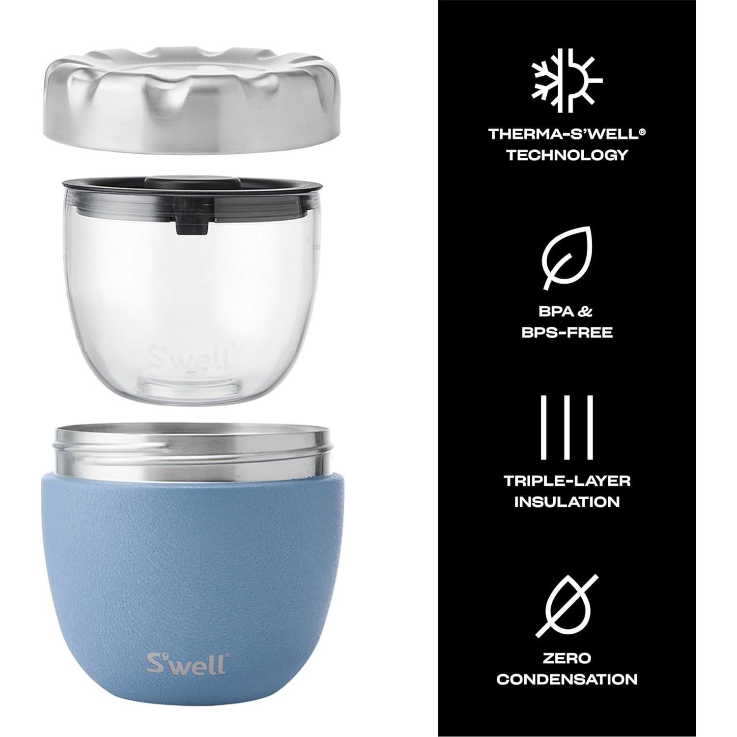 Cuencos de Acero Inoxidable S'well Eats 609.6ml Cielo Desértico