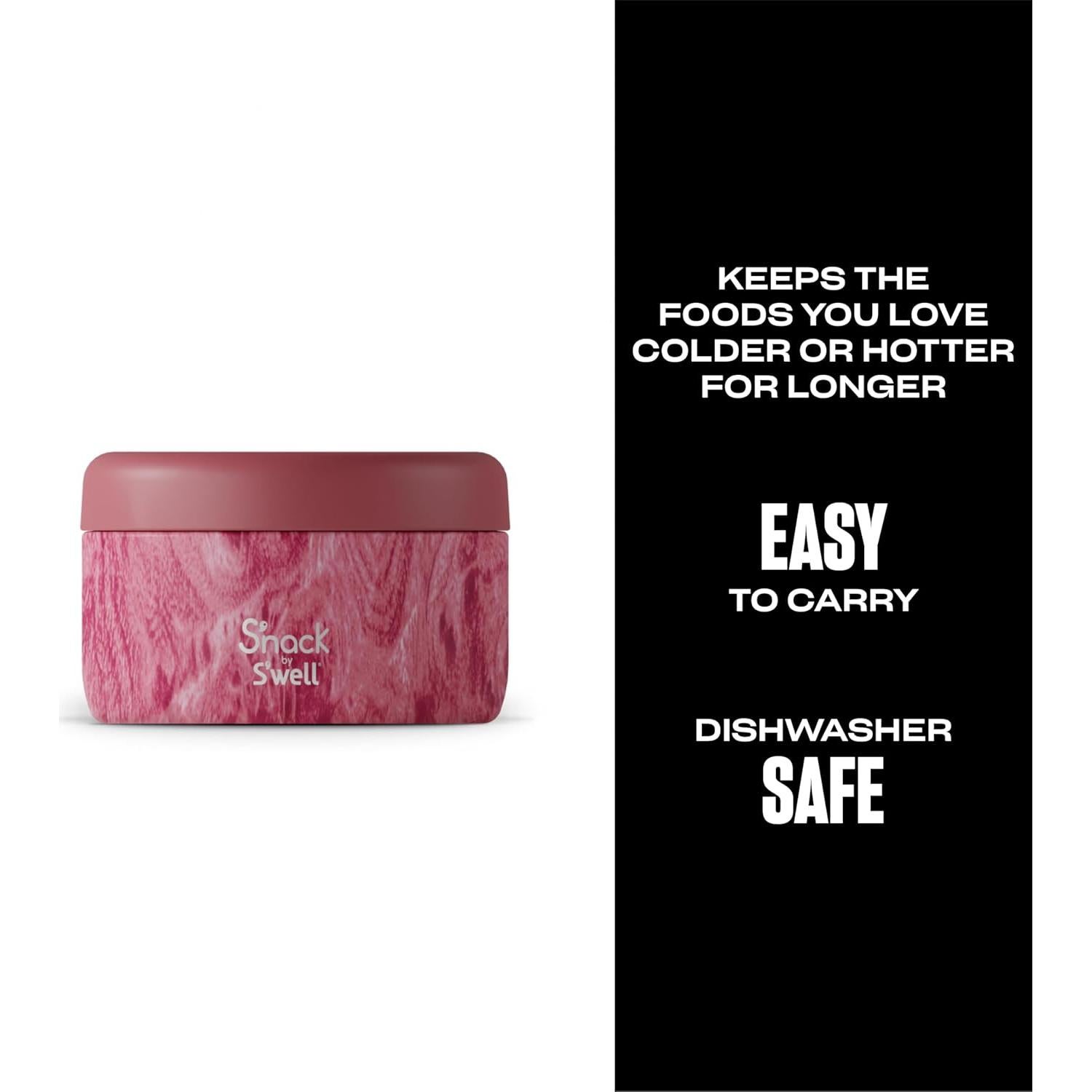 Contenedor de Comida Aislado S'nack S'well 0.3L Rosa