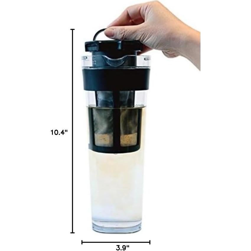 Jarra de Café Frío Takeya II Negra 1.1L - Fácil Limpieza