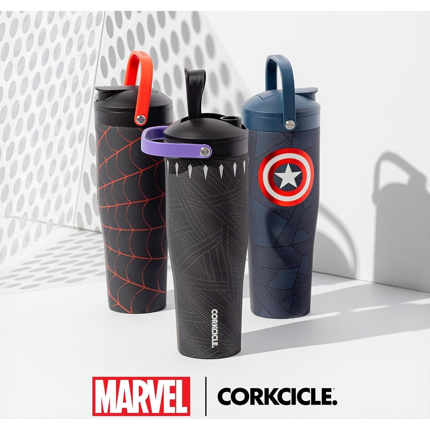 Corkcicle Protein Shaker 30oz - Agitador y Colador - Miles Morales
