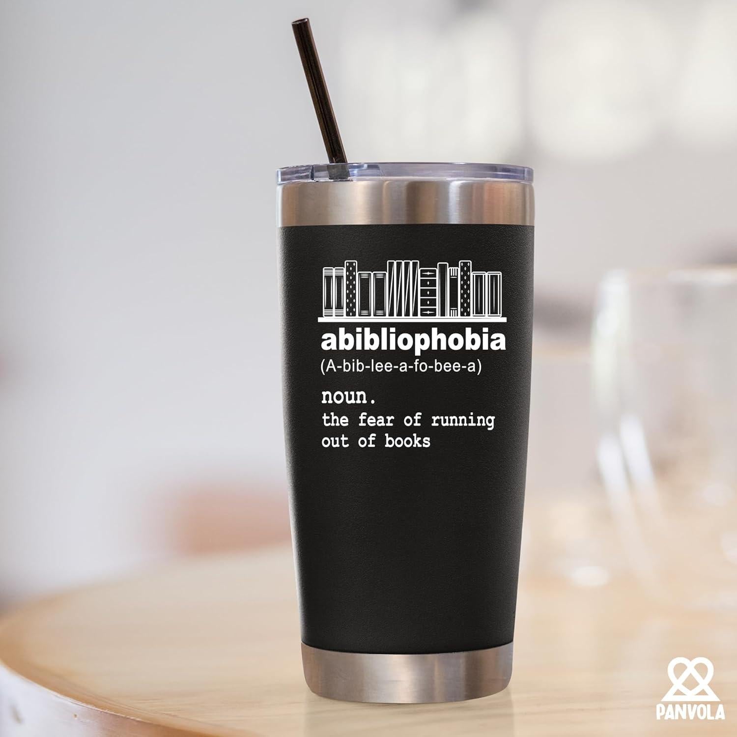 Vaso Térmico Panvola 20 oz Acero Inoxidable Negro Aislado