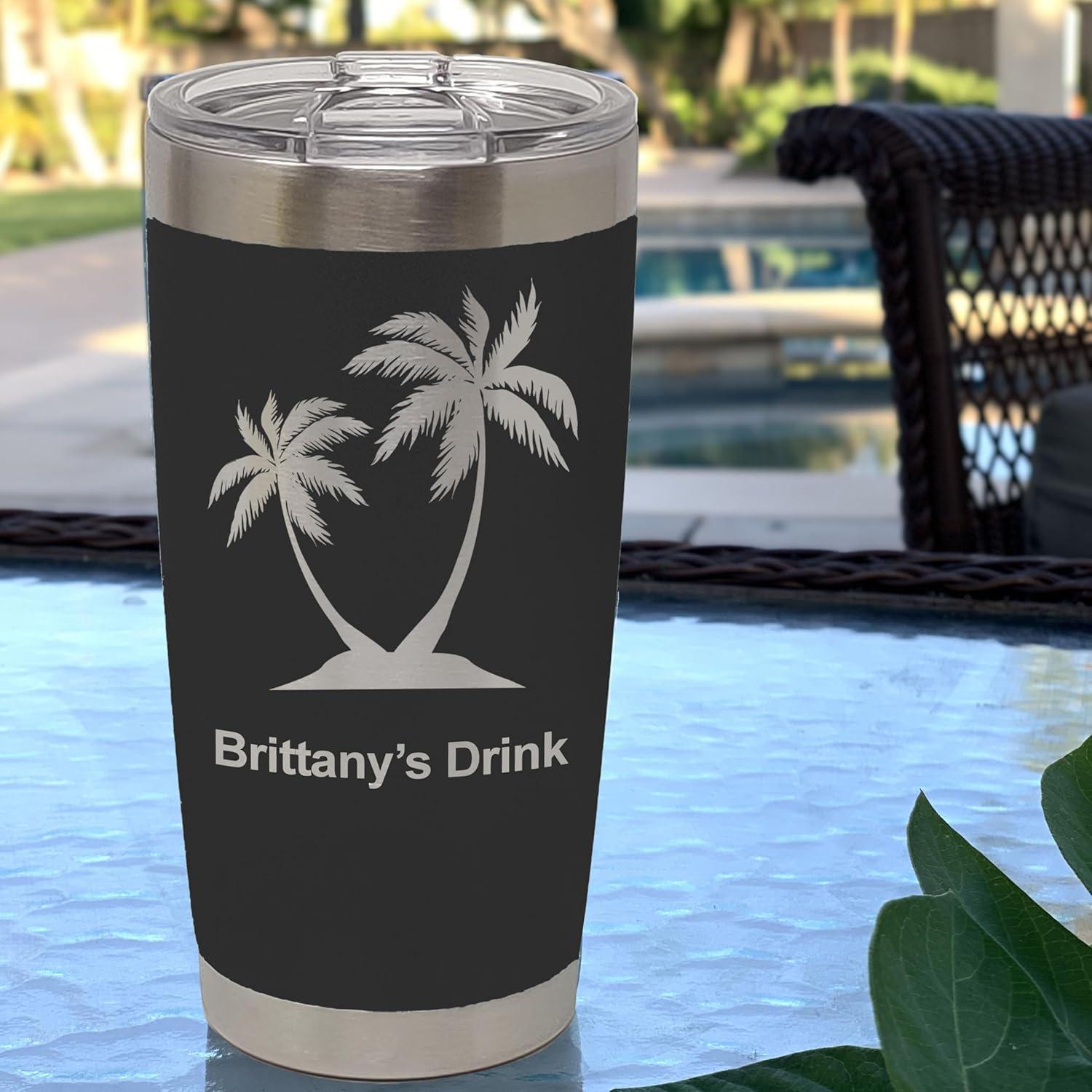 Taza Térmica Aislada LaserGram 590ml Personalizada Negra