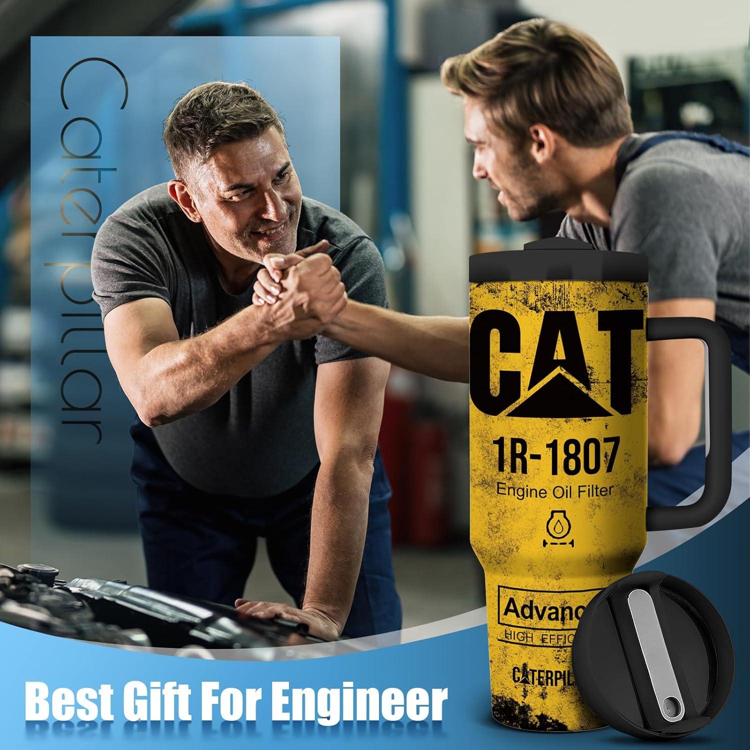 Taza Aislada Doble Pared 40oz Equoza Amarillo CAT