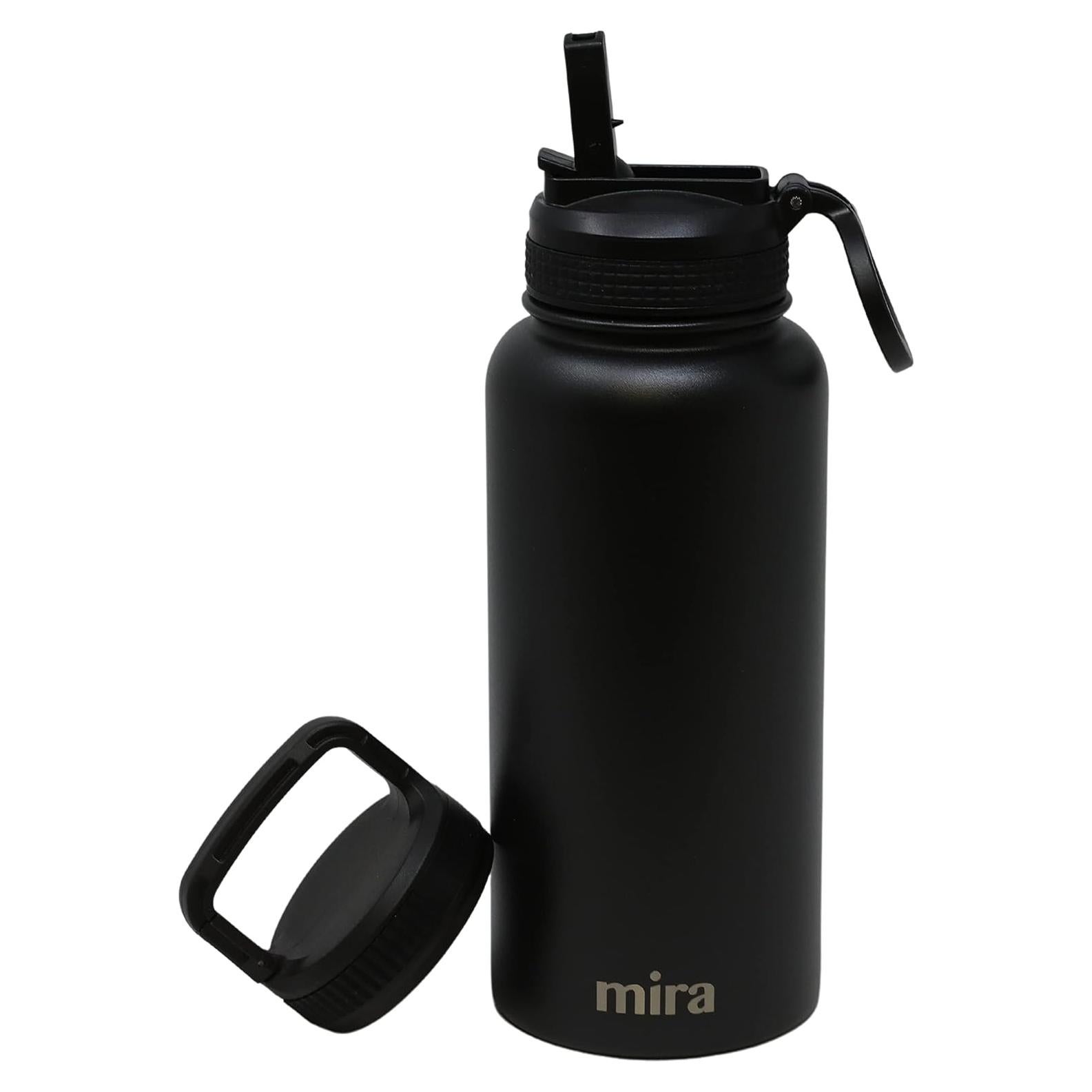 Botella de Agua Aislada MIRA 946 ml Acero Inoxidable Negro