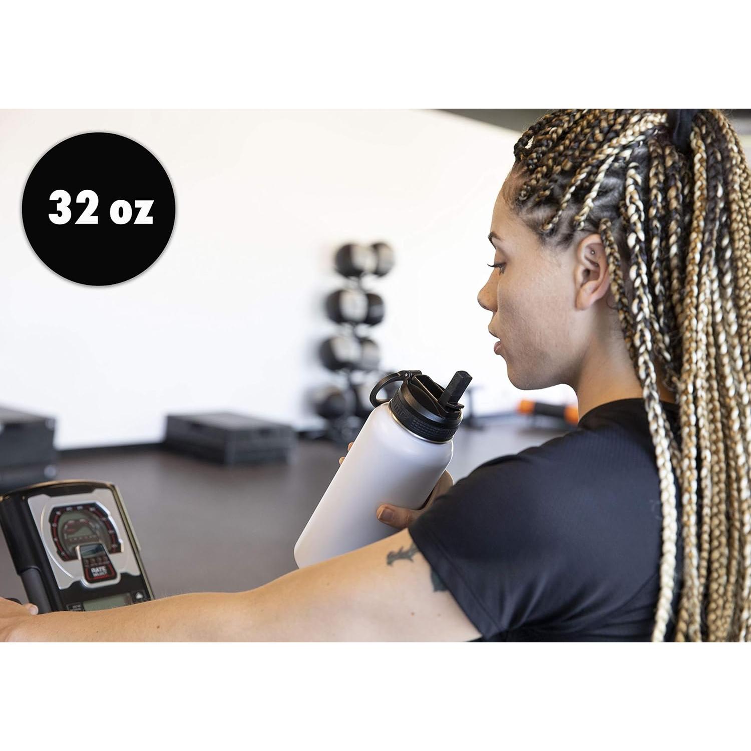 Botella de Agua Aislada MIRA 946 ml Acero Inoxidable Negro