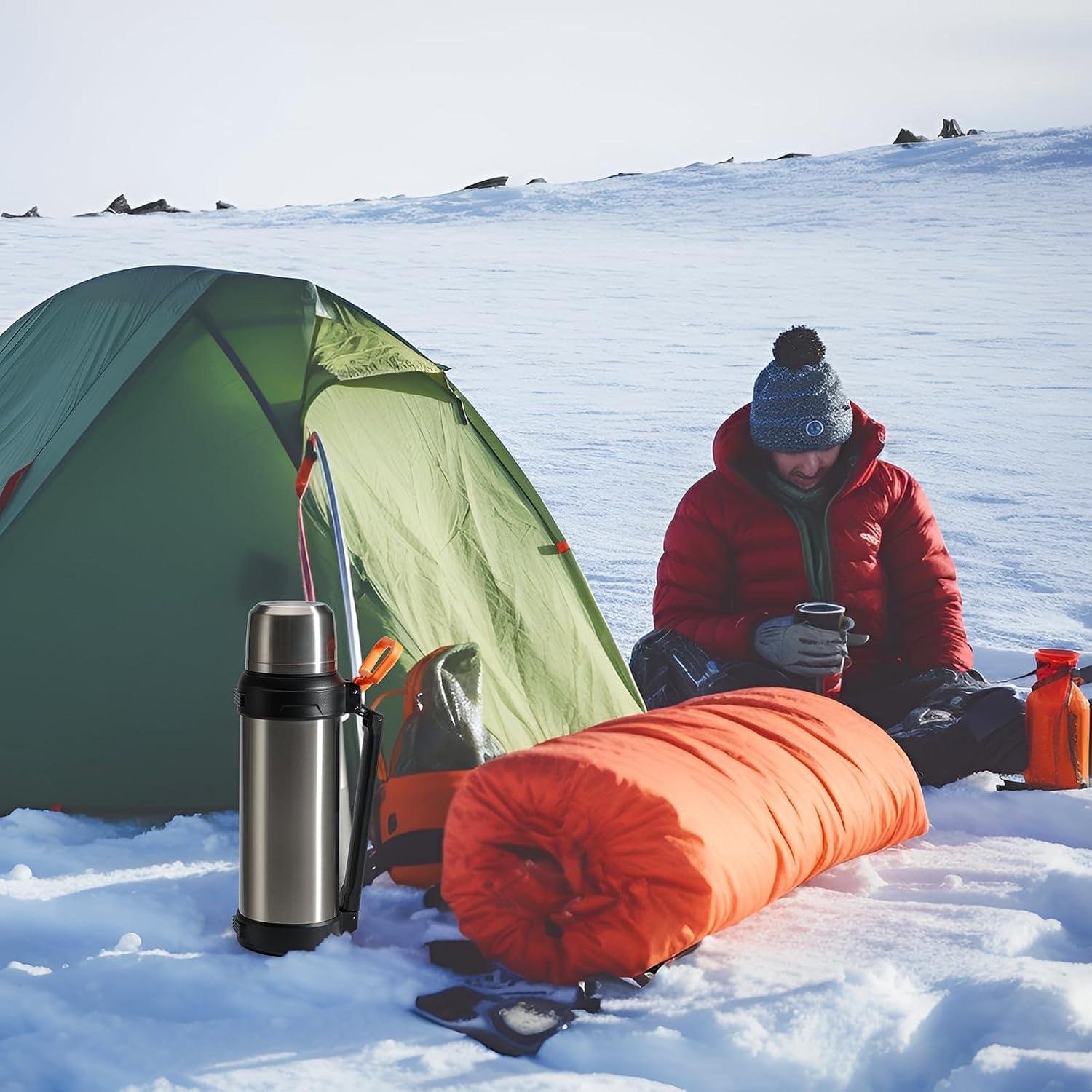 Termo Grande MUCR 2500ml Acero Inoxidable Aislado Plata