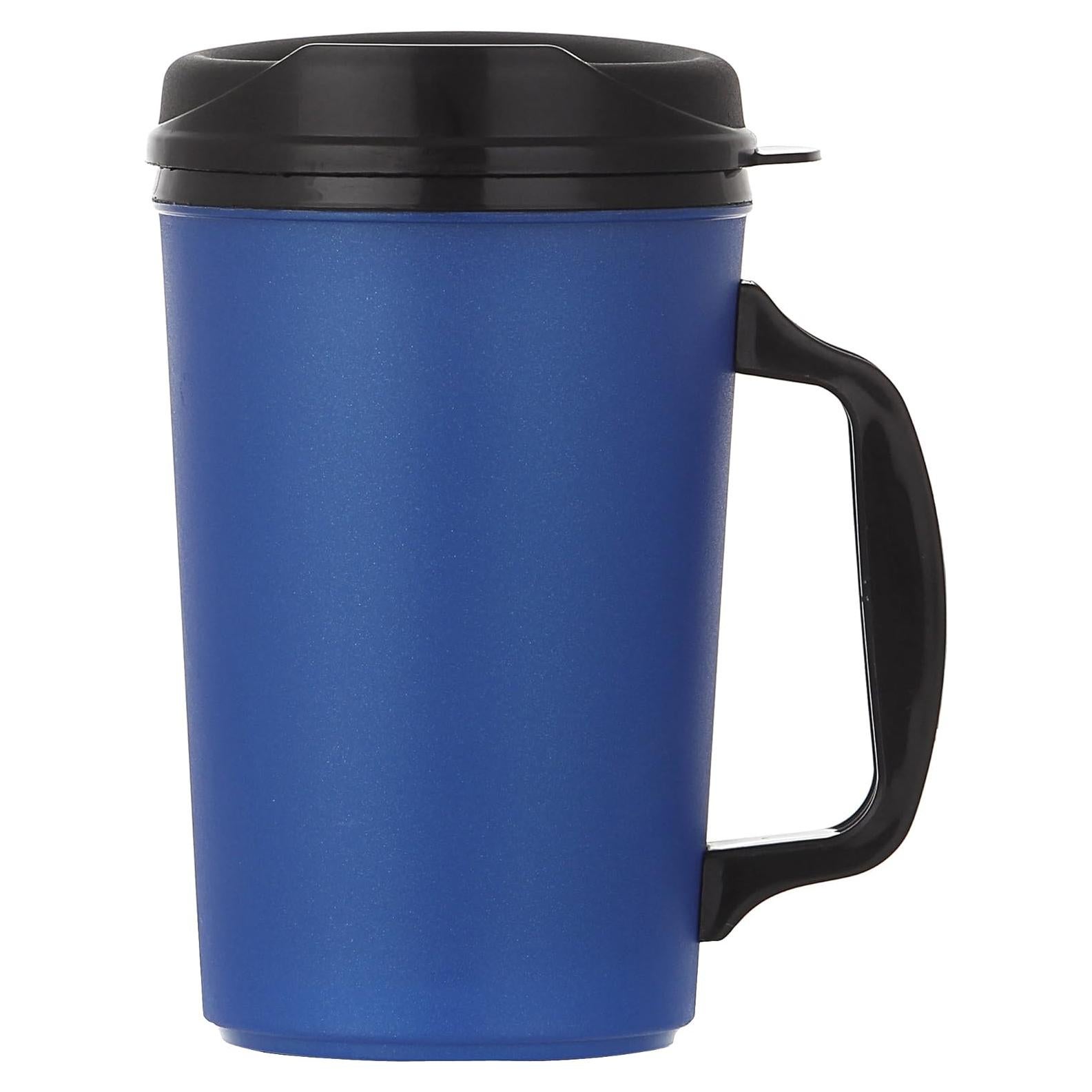 Taza Aislada ThermoServ 0.59L Azul Oscuro, Doble Pared
