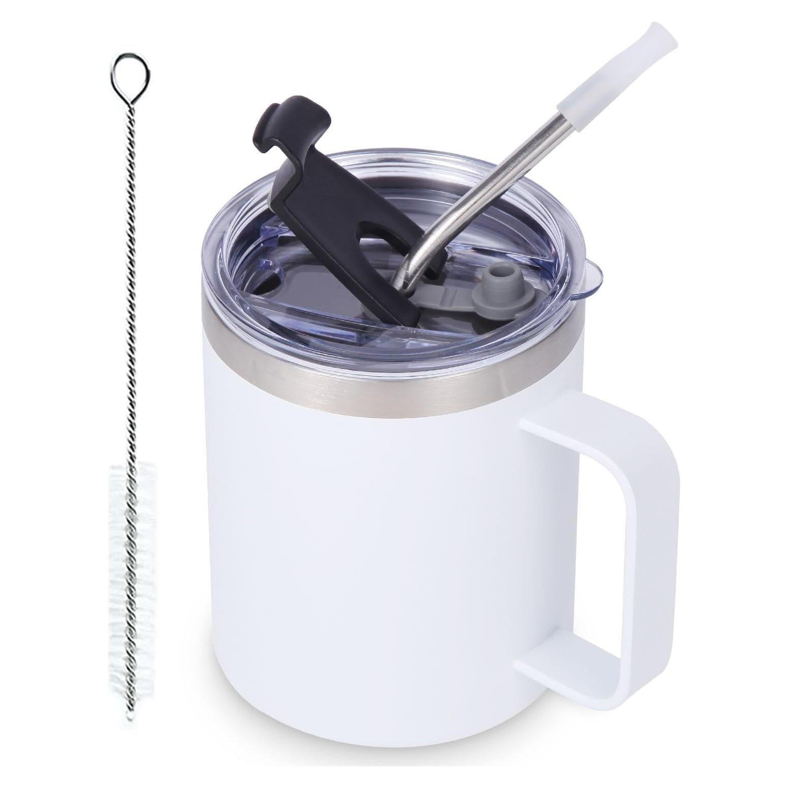 Taza de Café Aislada Volhoply 340ml a Prueba de Fugas con Tapa