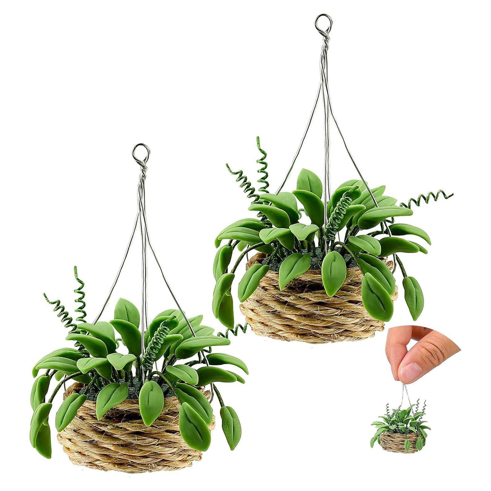 Plantas Miniatura Skylety 2 Piezas para Casa de Muñecas