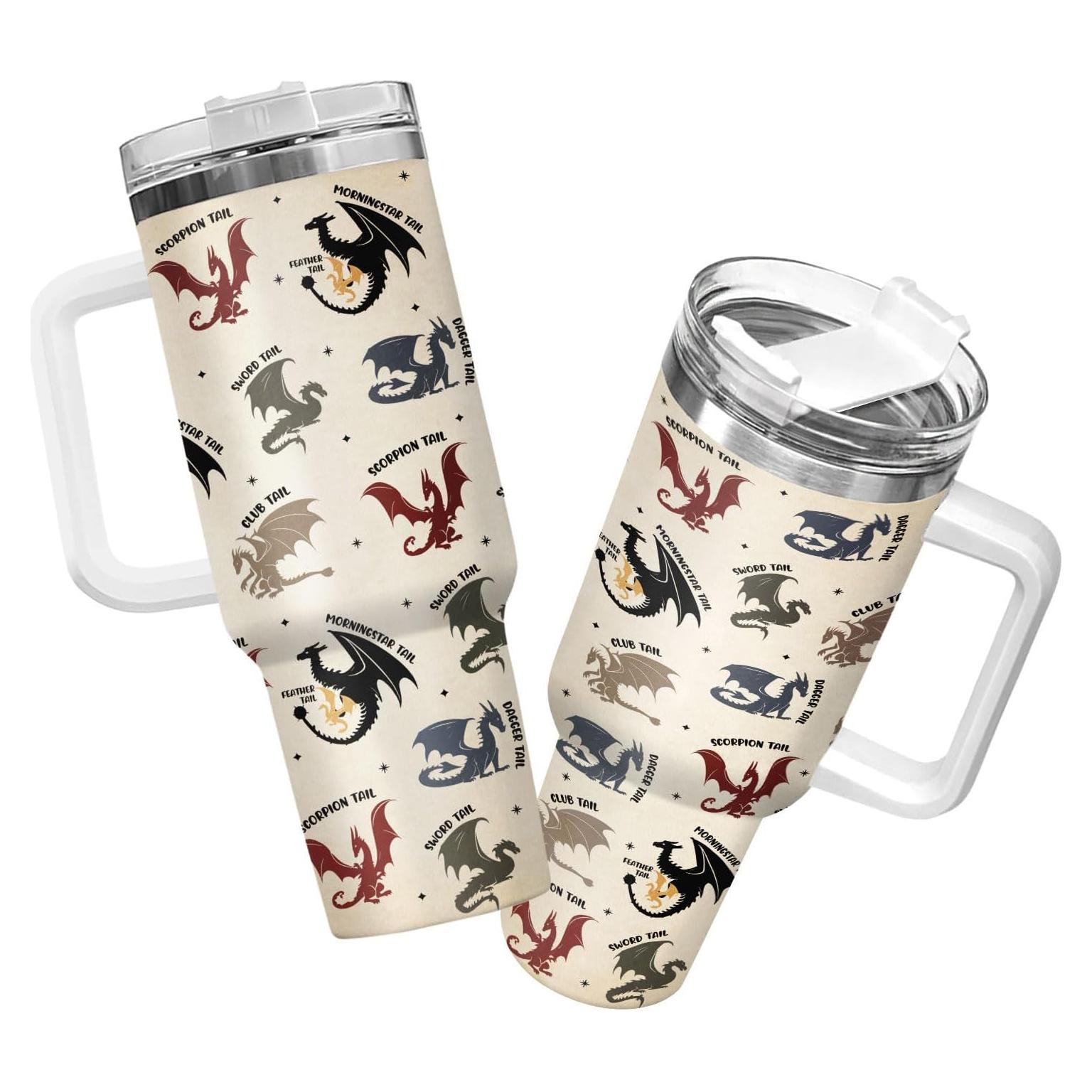 Taza Aislada 34HD 40oz con Tapa y Popote para Amantes de Libros