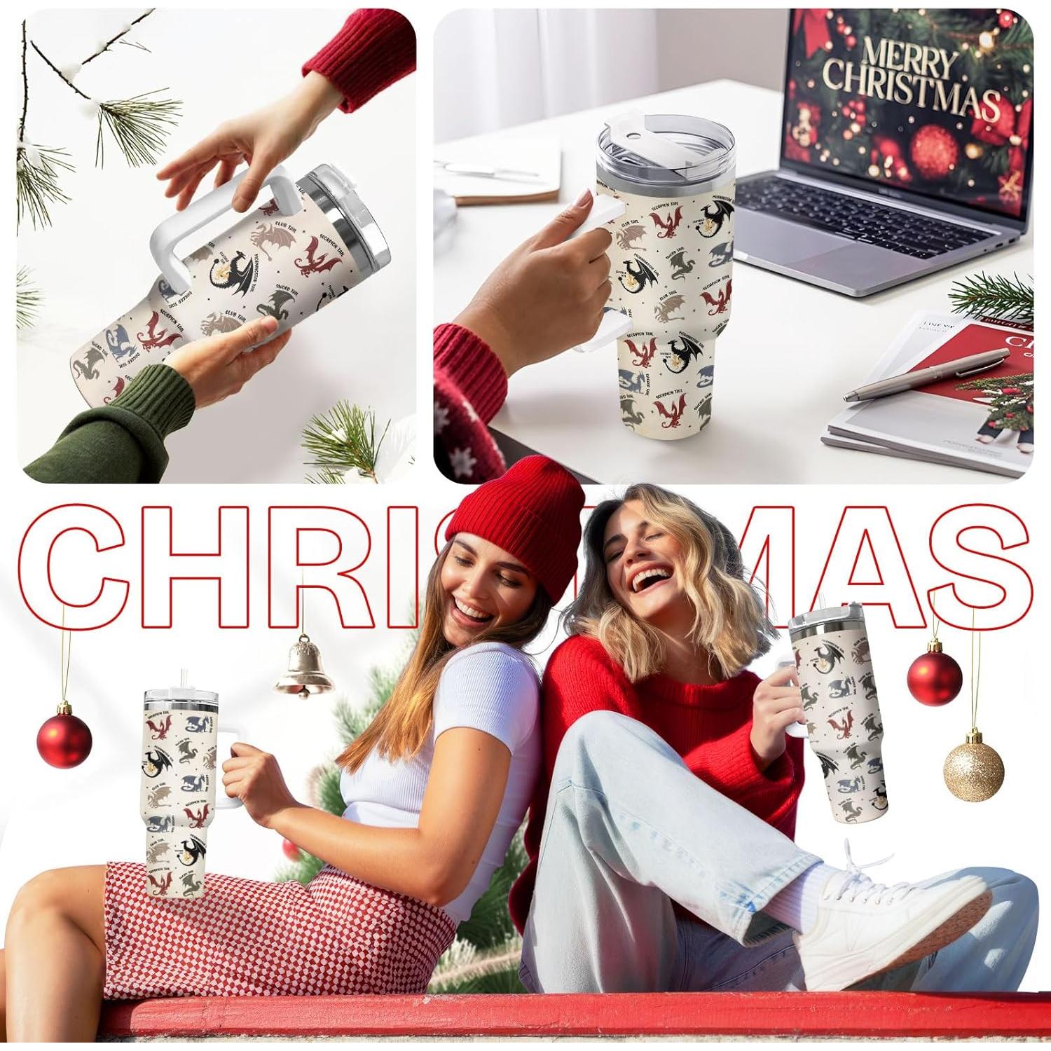 Taza Aislada 34HD 40oz con Tapa y Popote para Amantes de Libros