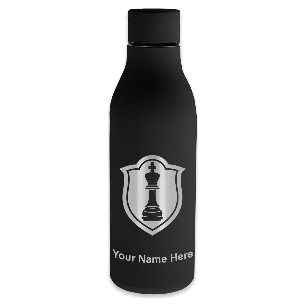 Botella de Agua Acero Inoxidable LaserGram 500ml Rey Ajedrez