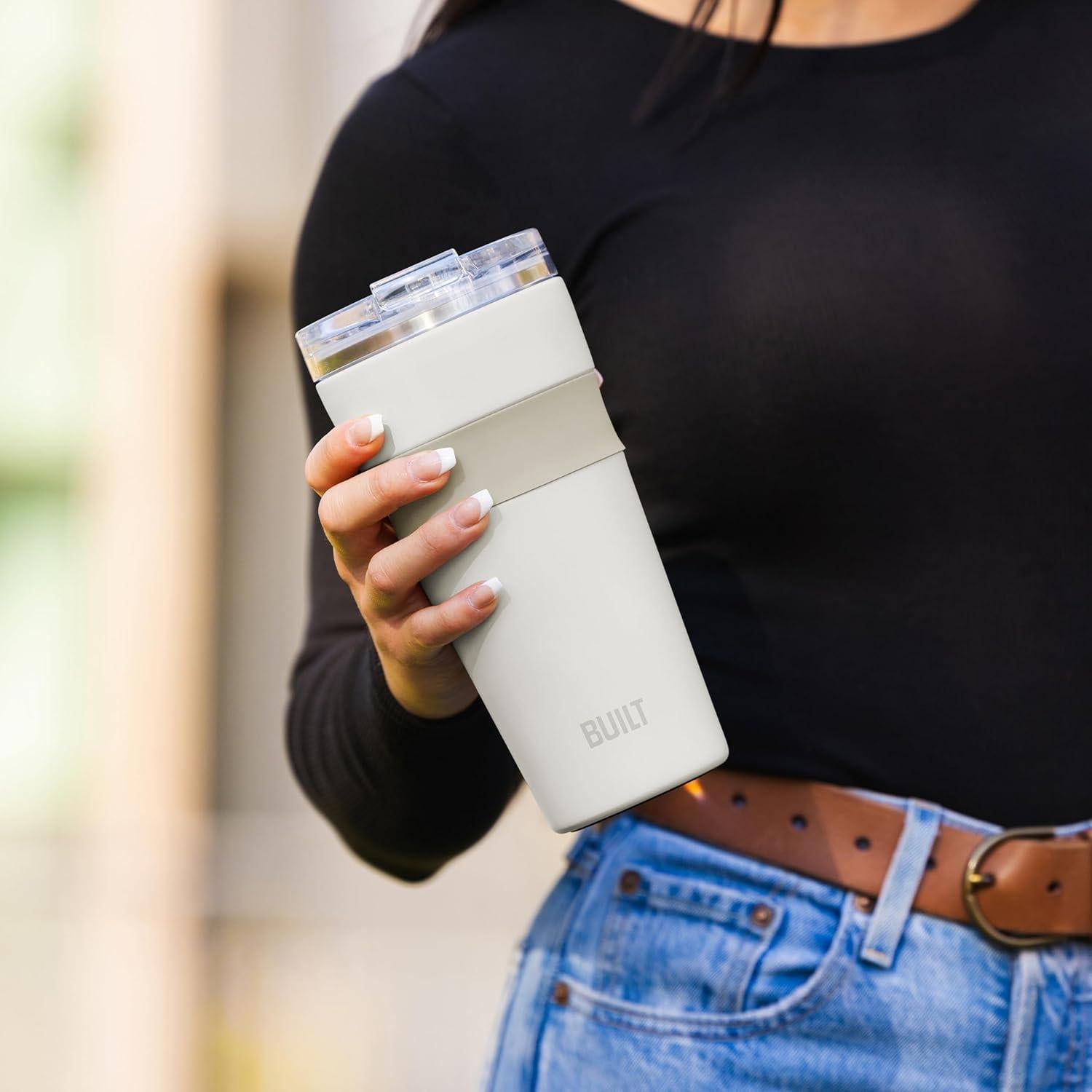 Taza Aislada de Acero Inoxidable BUILT 24oz Malvavisco