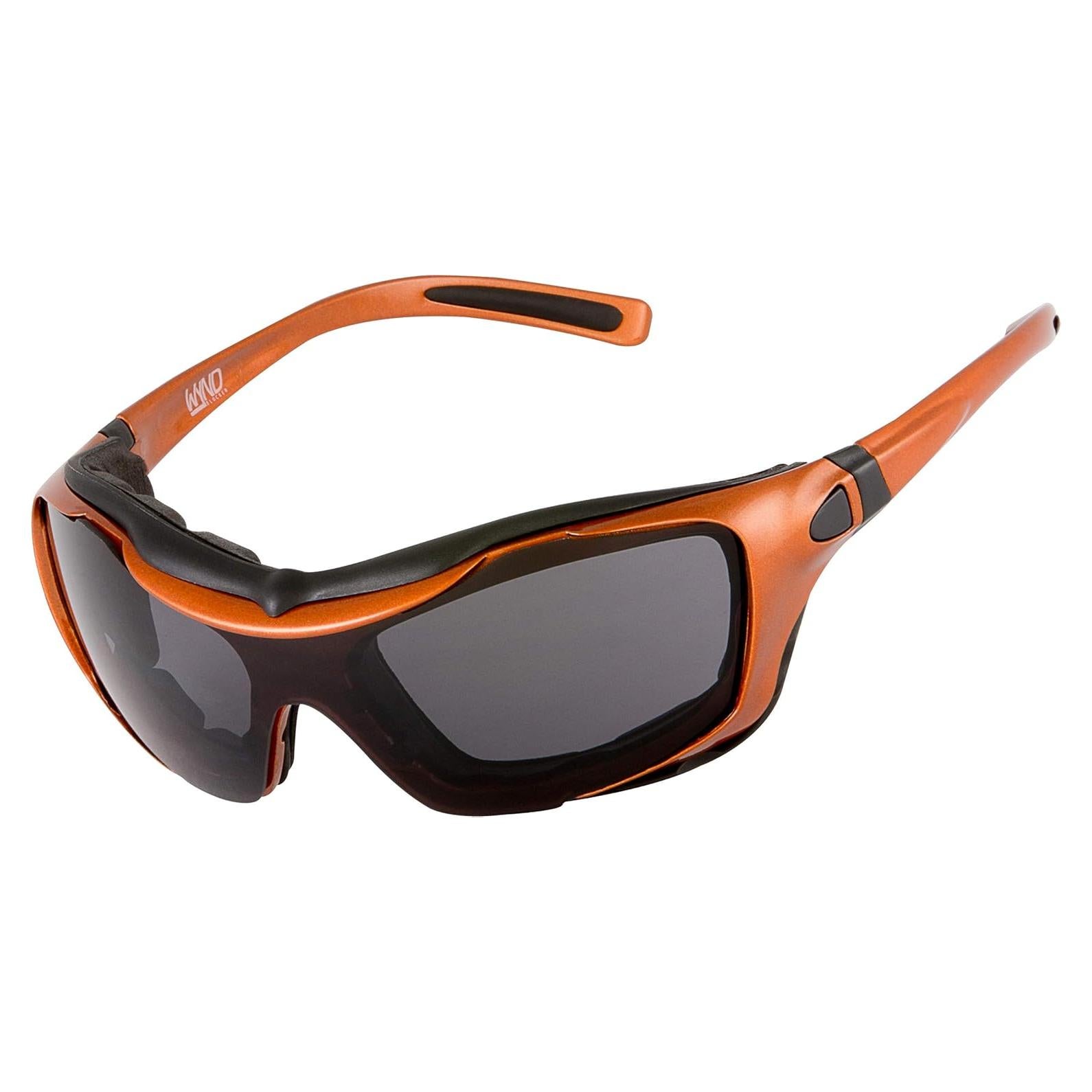 Gafas de Motocicleta WYND Blocker Grandes Naranja Humo