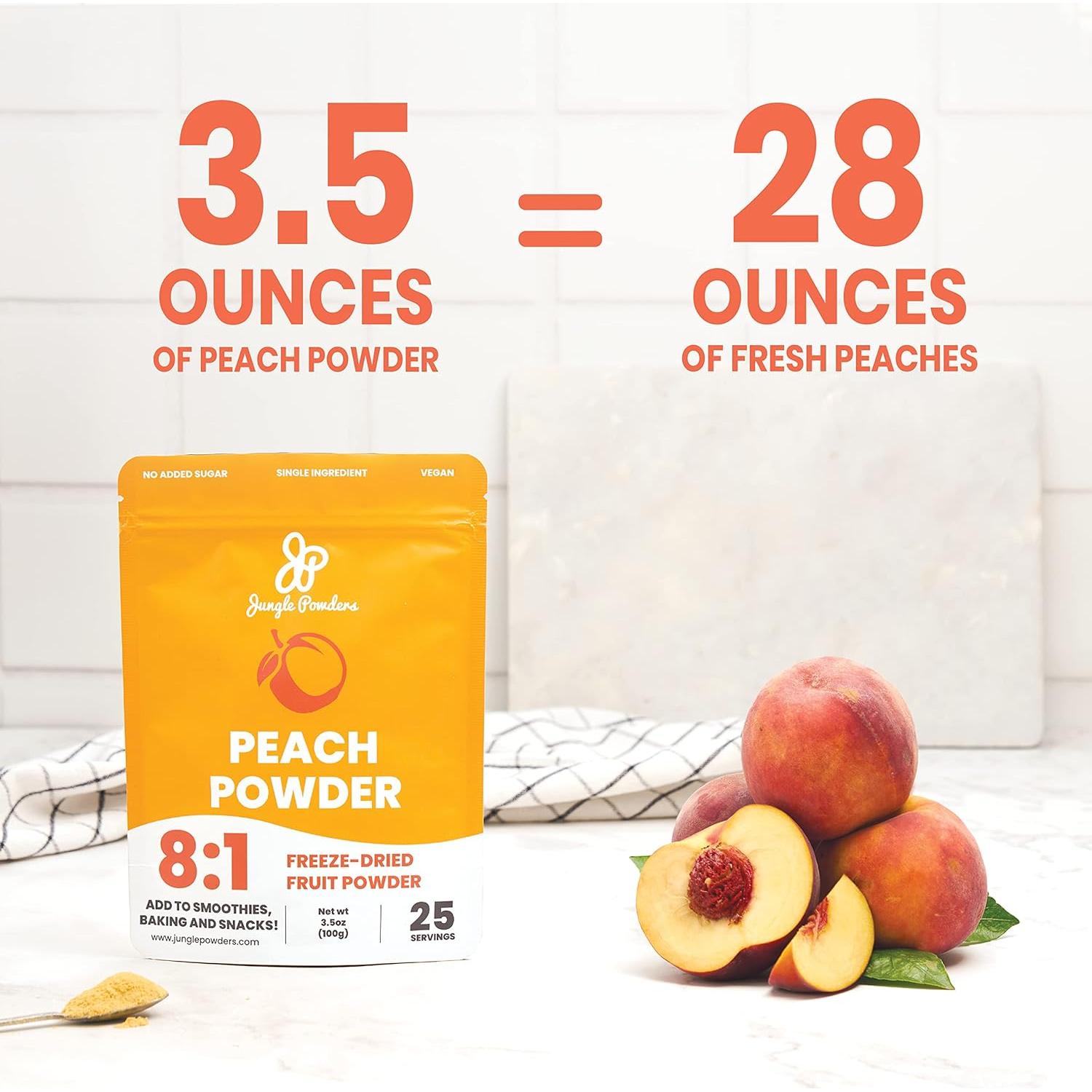 Polvo Liofilizado de Durazno y Arándano Silvestre Jungle Powders 99g