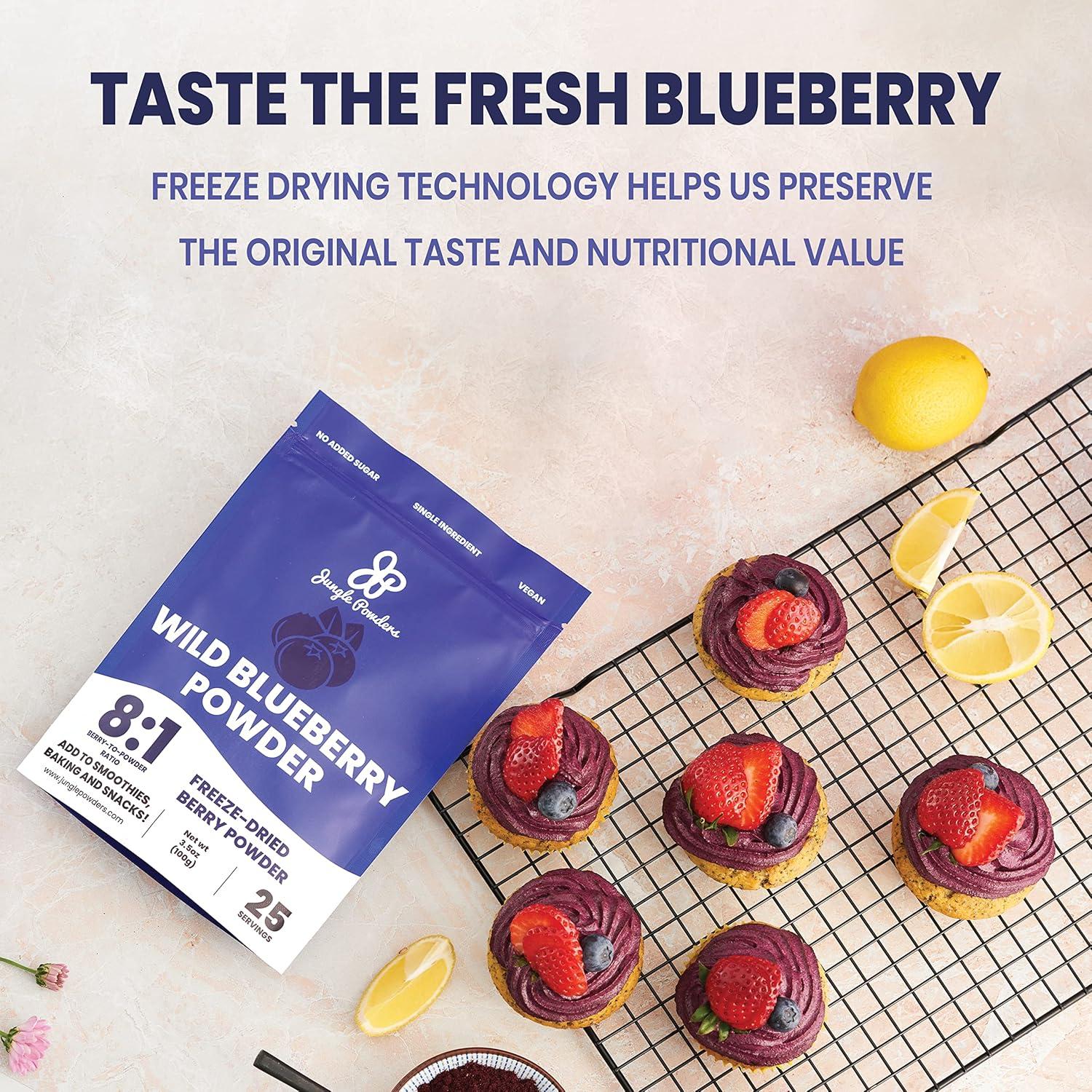 Polvo Liofilizado de Durazno y Arándano Silvestre Jungle Powders 99g