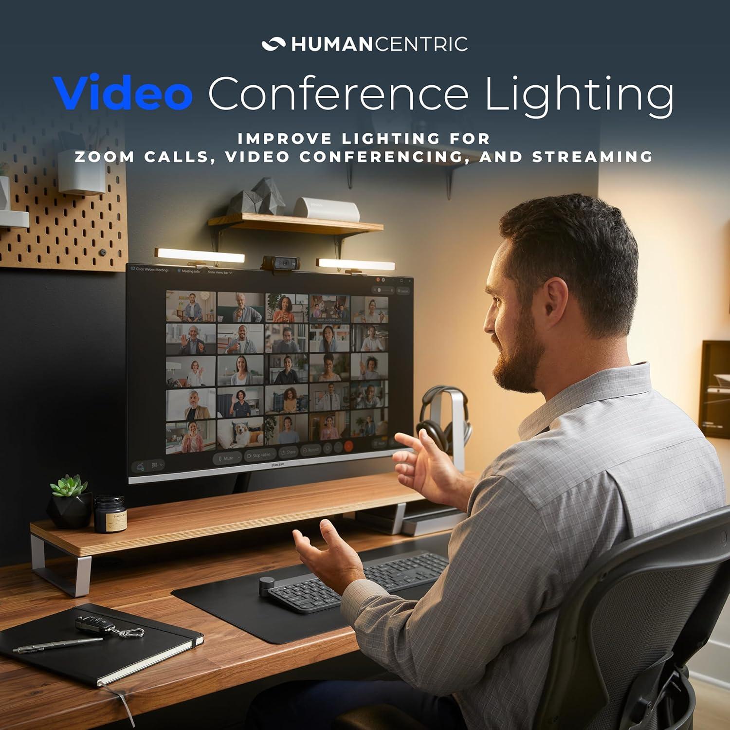 Iluminación para Videoconferencias HumanCentric - Kit Doble