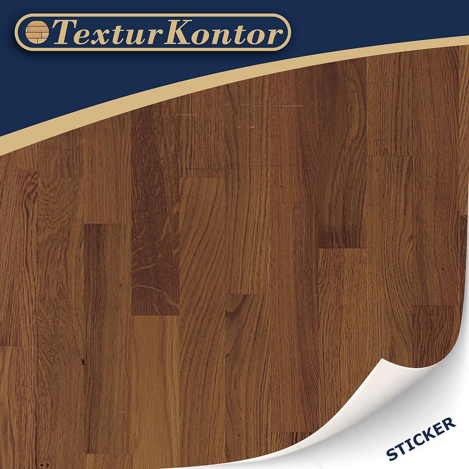 3 Hojas Suelo Autoadhesivo Casa Muñecas TexturKontor Nuez