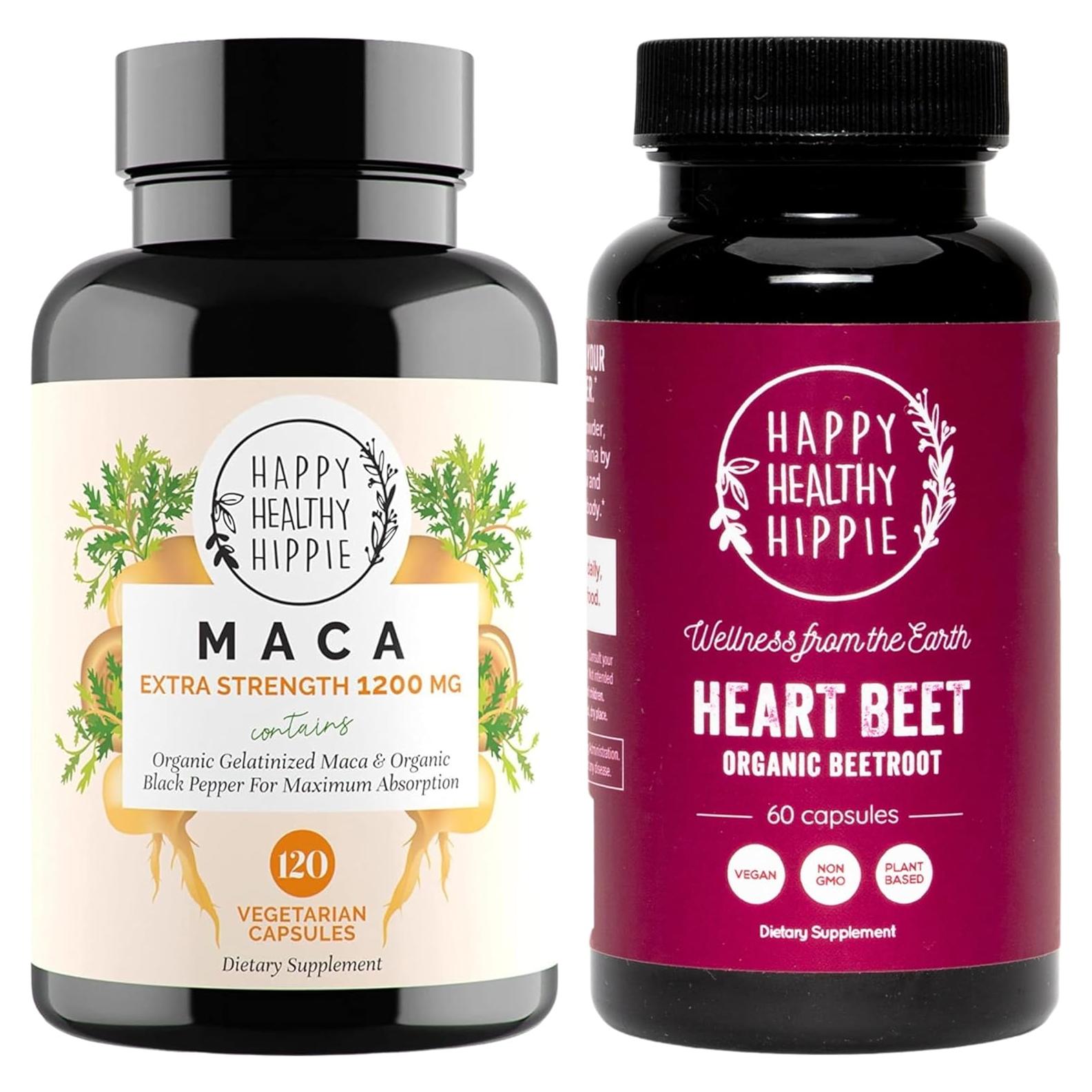 Cápsulas de Remolacha Orgánica Happy Healthy Hippie 60 Unidades