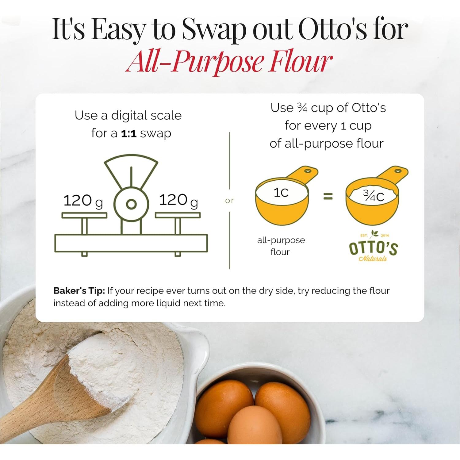 Harina de Yuca Orgánica Otto 4.54 kg Sin Gluten y Granos