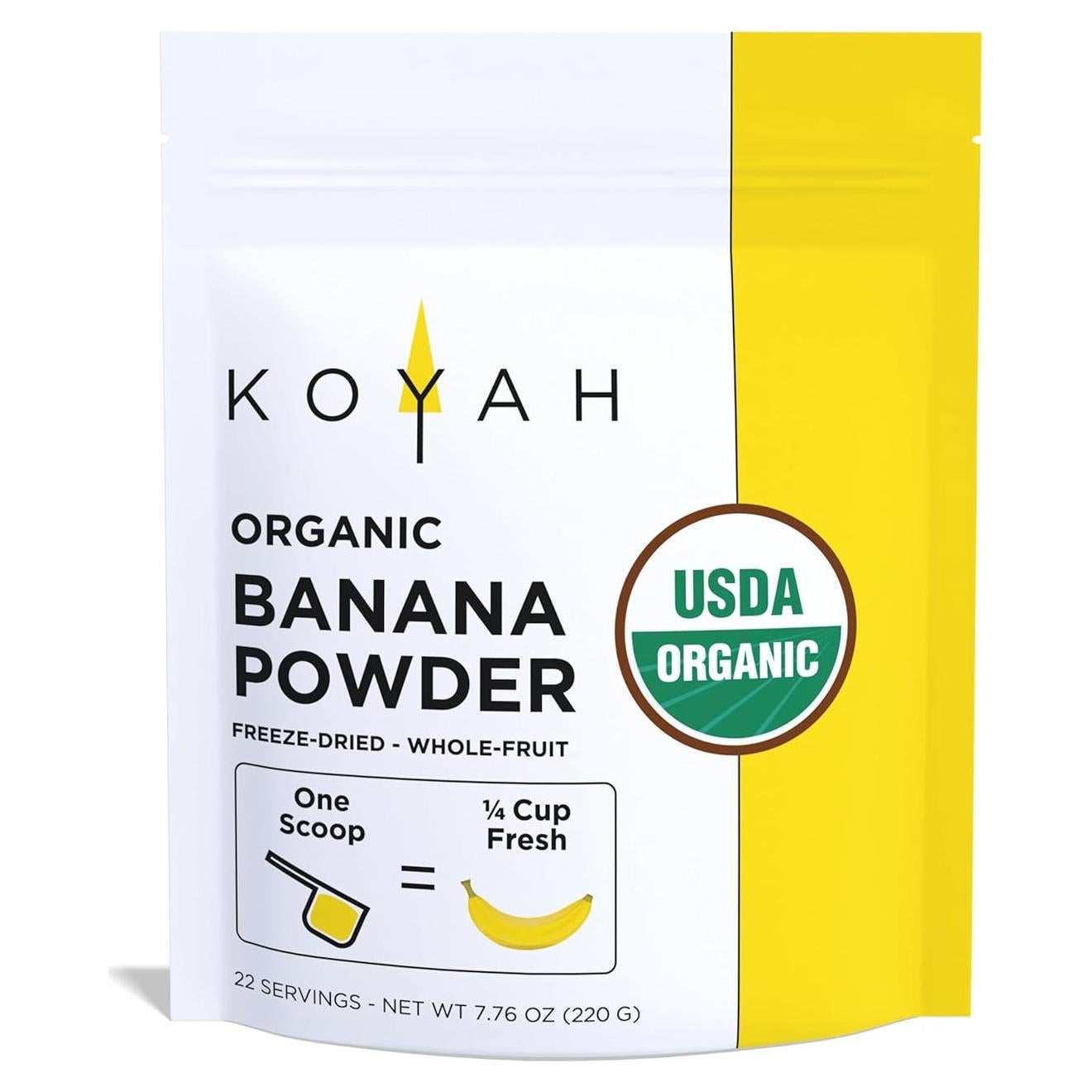 Polvo de Plátano Orgánico Liofilizado KOYAH 220 g