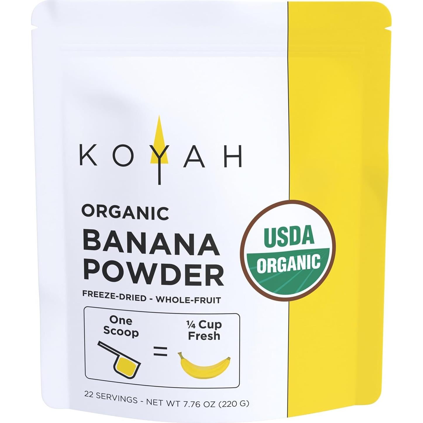 Polvo de Plátano Orgánico Liofilizado KOYAH 220 g