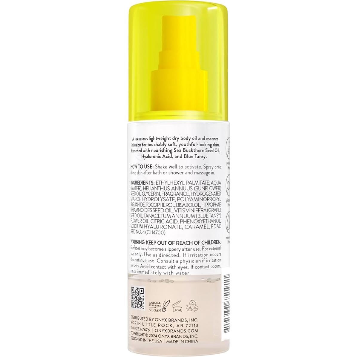 Duo Aceite Corporal Seco Onyx Professional Sándalo Vainilla 109.8 ml