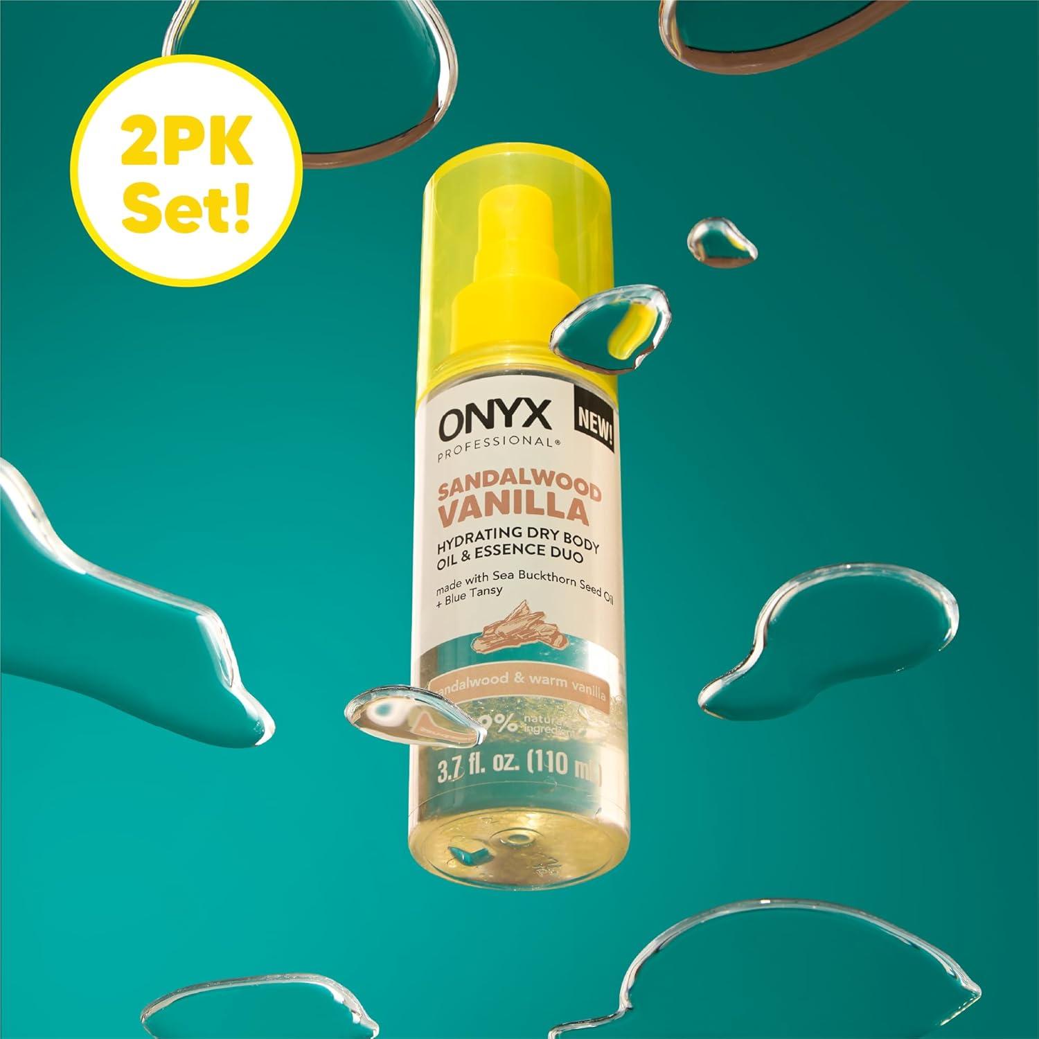 Duo Aceite Corporal Seco Onyx Professional Sándalo Vainilla 109.8 ml