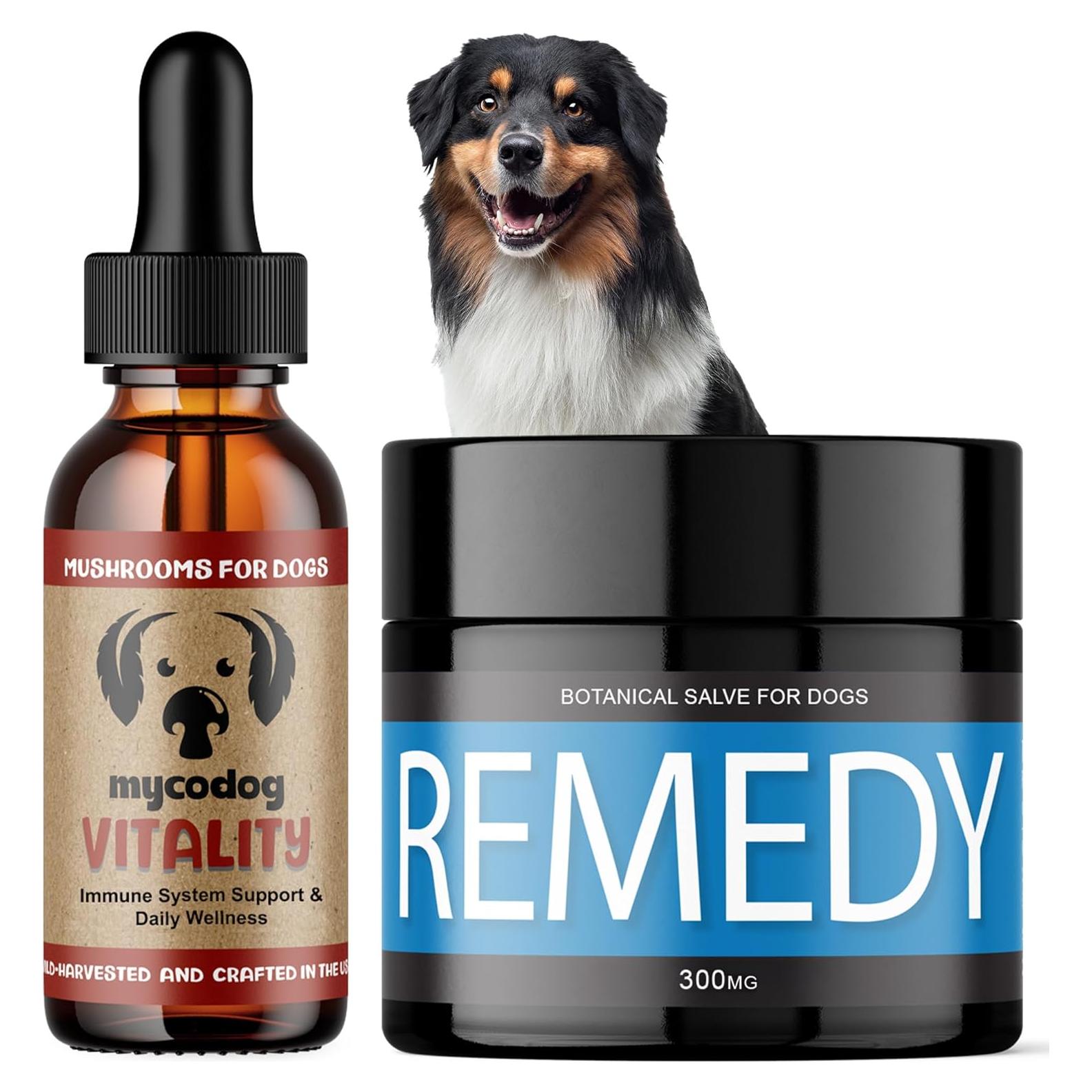 Paquete de Bienestar Dual para Perros - Removedor de Verrugas y Bálsamo de Cáñamo