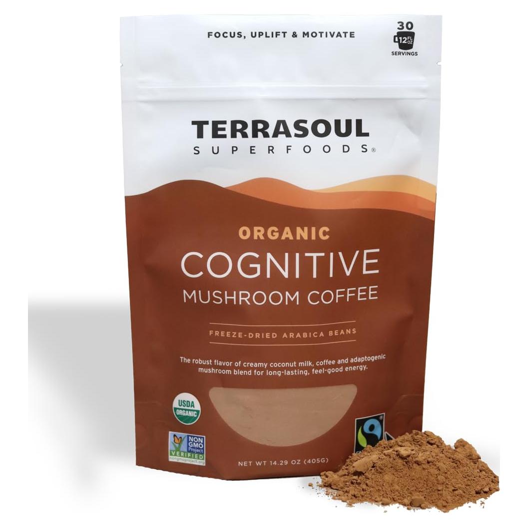 Café de Hongo Cognitivo Orgánico Terrasoul 404.3 g - 30 Porciones