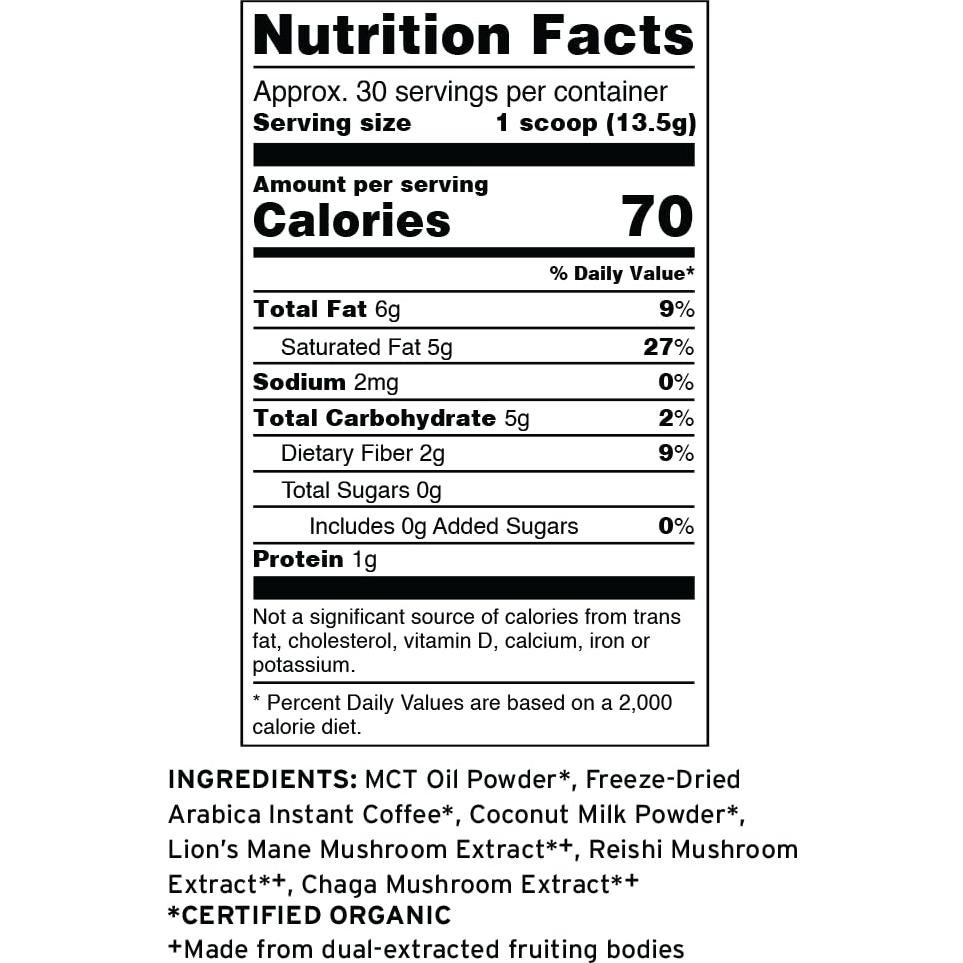 Café de Hongo Cognitivo Orgánico Terrasoul 404.3 g - 30 Porciones