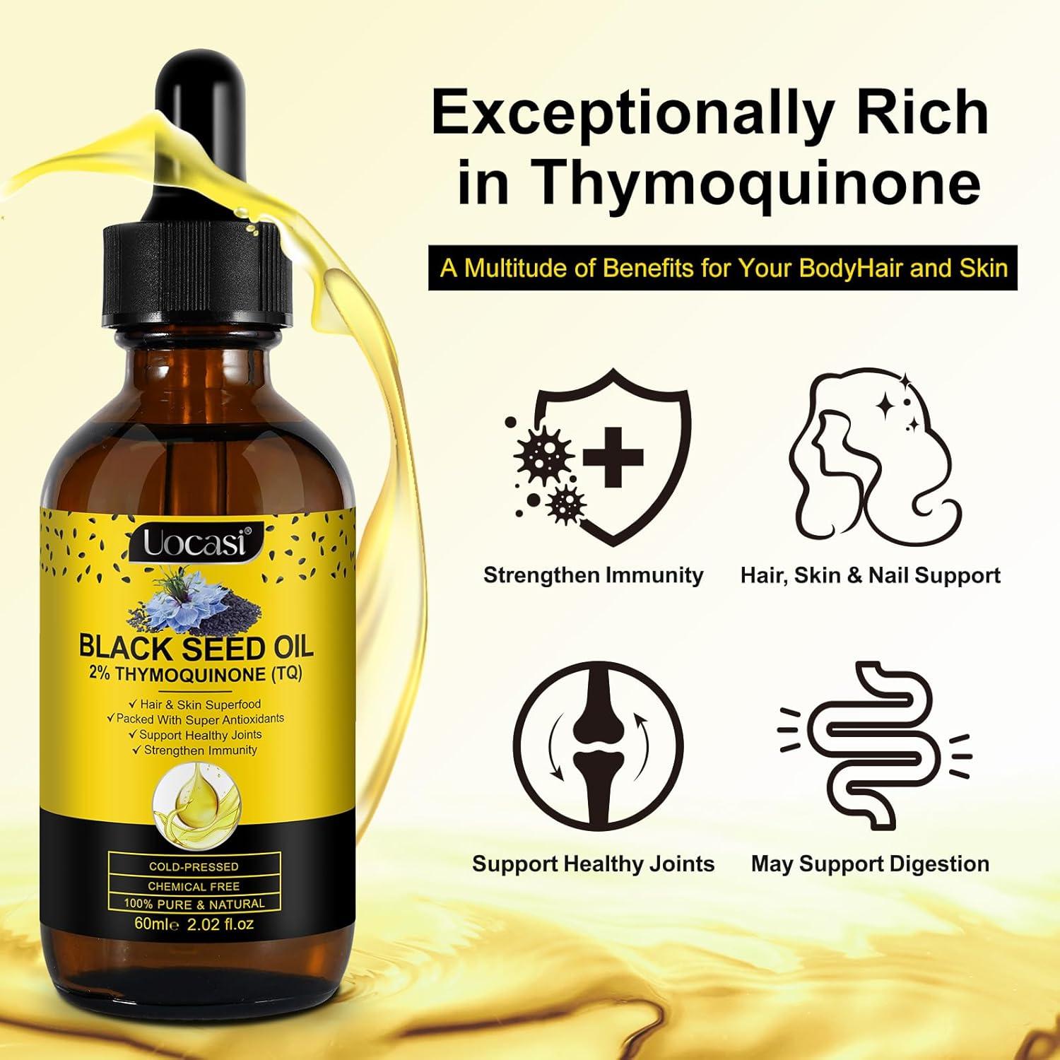 Aceite de Semilla Negra Uocasi 60 ml x 2 - Puro y Natural