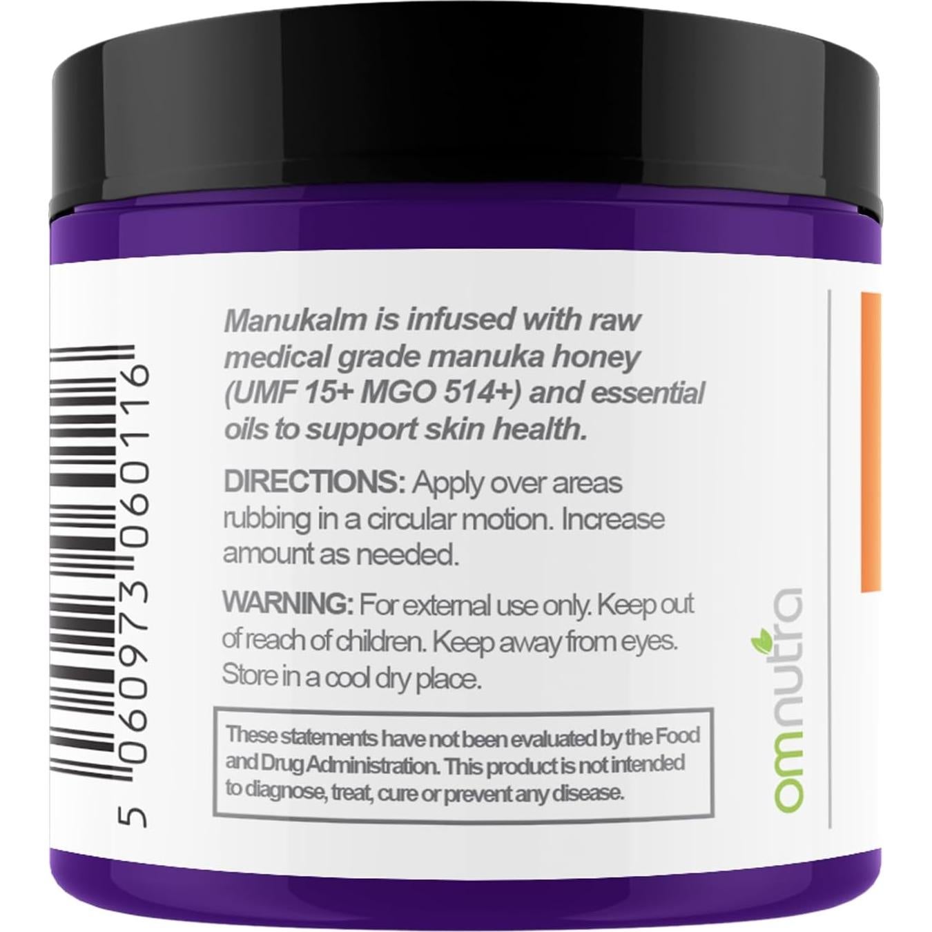 Crema de Miel de Manuka OmNutra 113.4 g UMF 15+ MGO 514+