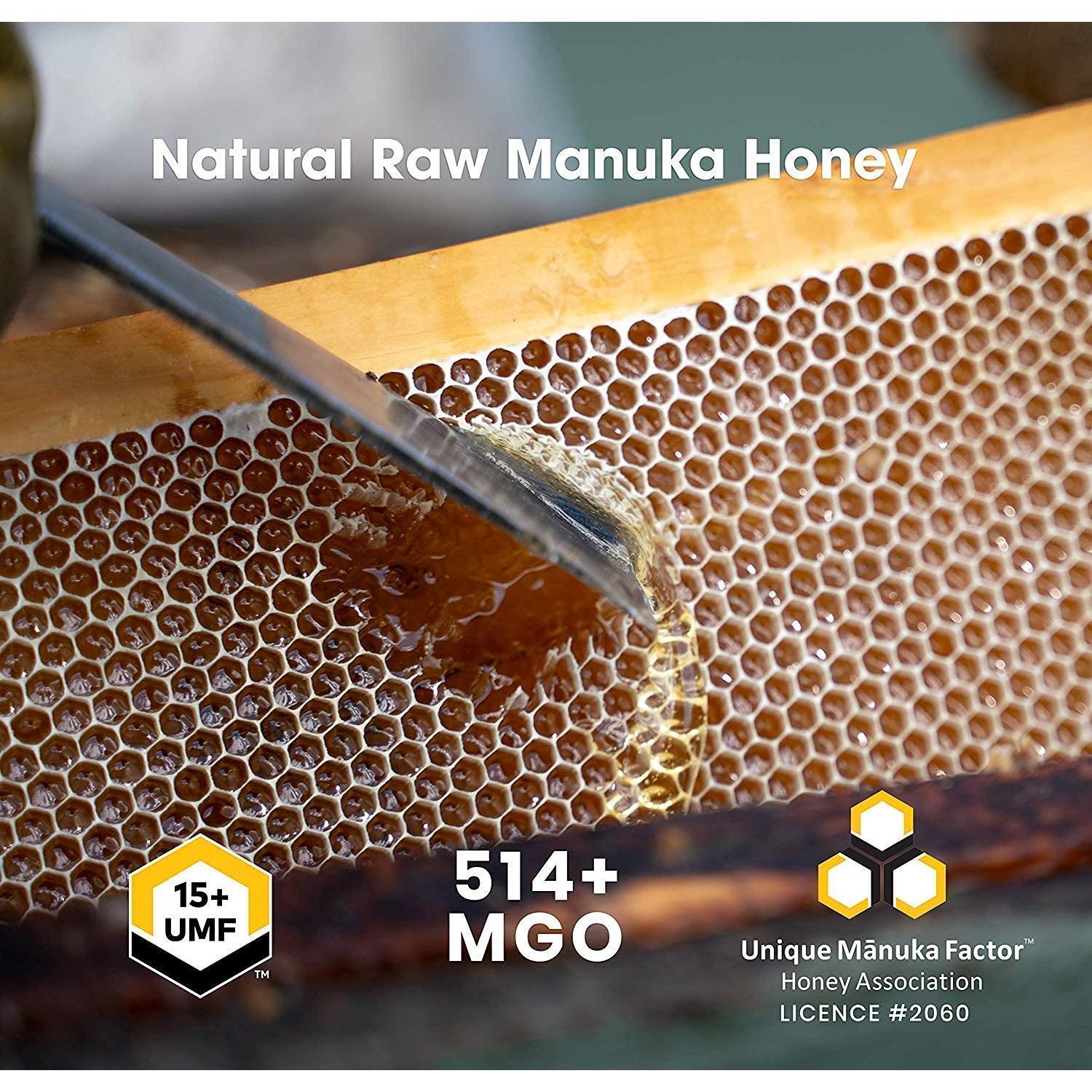 Paquete Especial Miel Manuka Cruda New Zealand Honey Co. UMF 15+ y 20+ 250g
