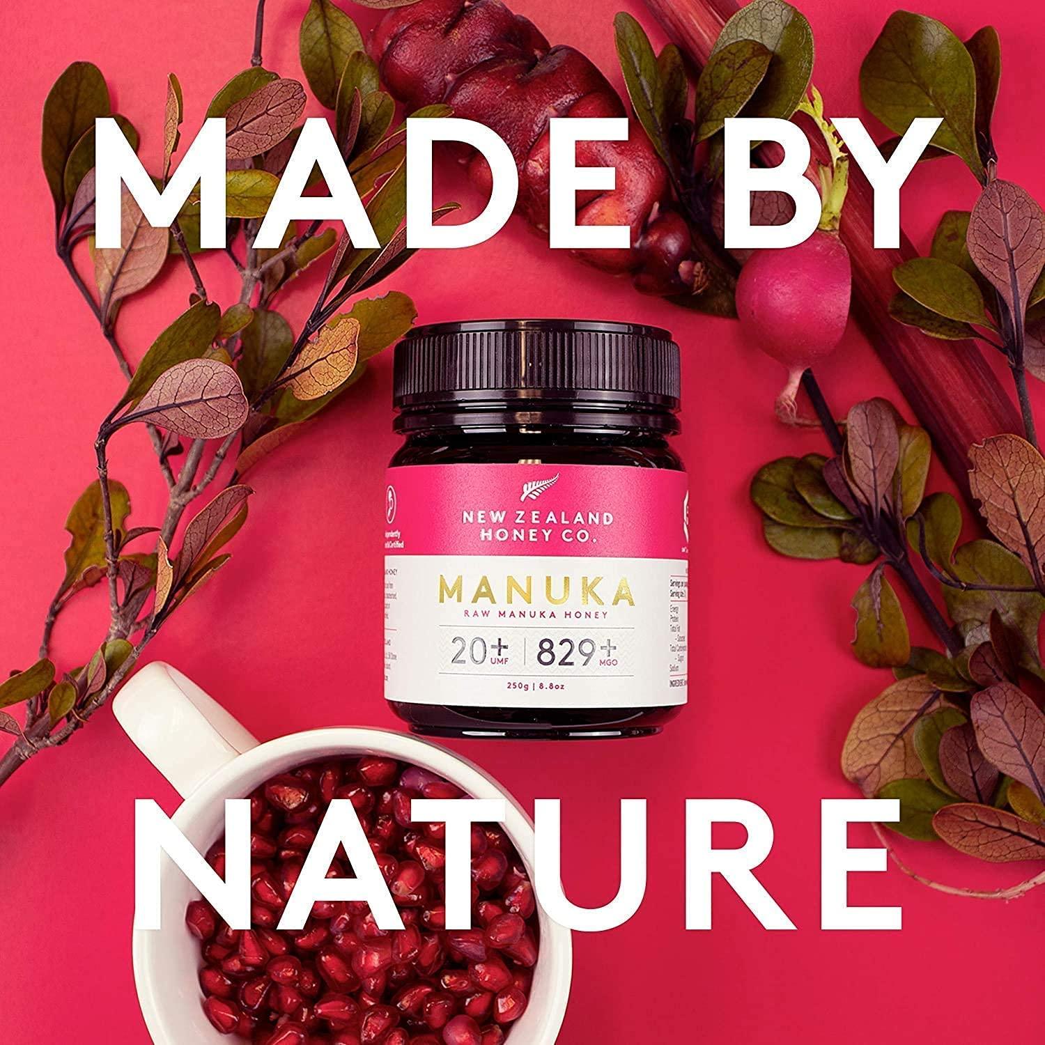 Paquete Especial Miel Manuka Cruda New Zealand Honey Co. UMF 15+ y 20+ 250g