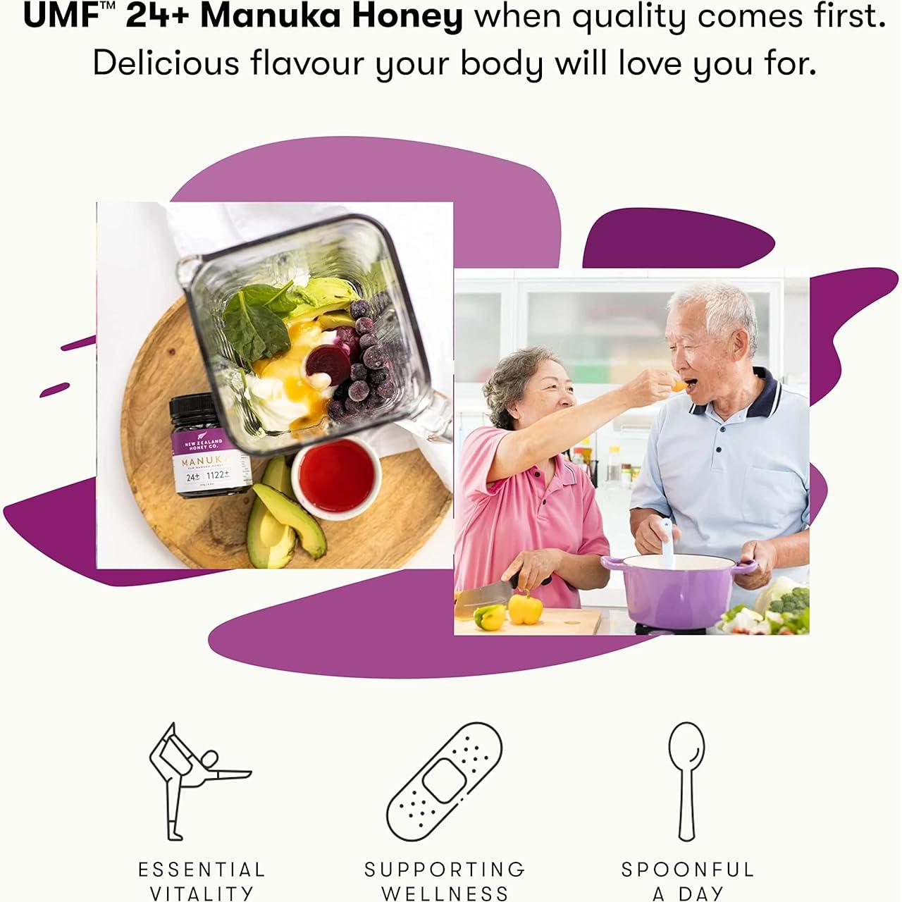 Miel Cruda de Manuka UMF 26+ y 24+ - 248 g cada una