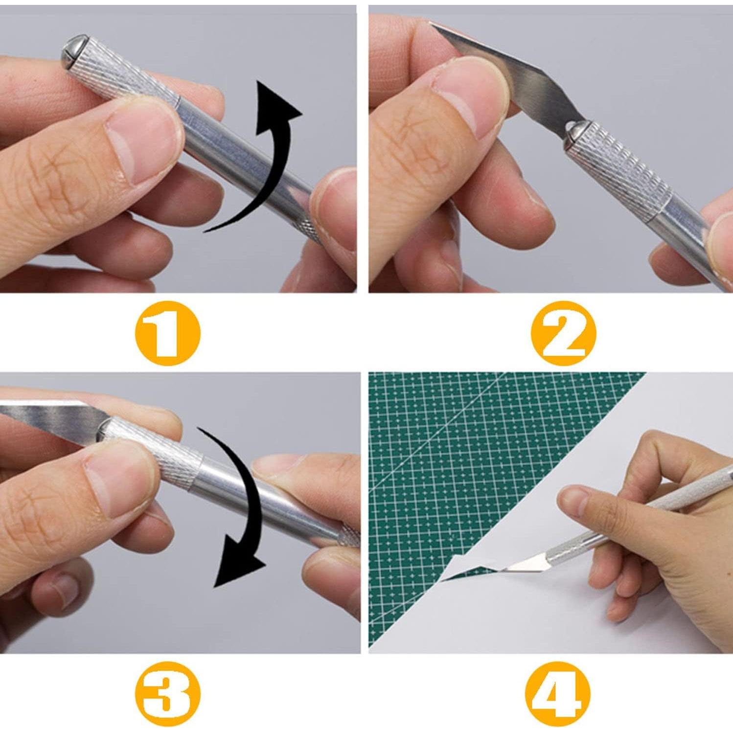 Alfombrilla de Costura Jneoace A4 + Kit de Cuchillo Preciso