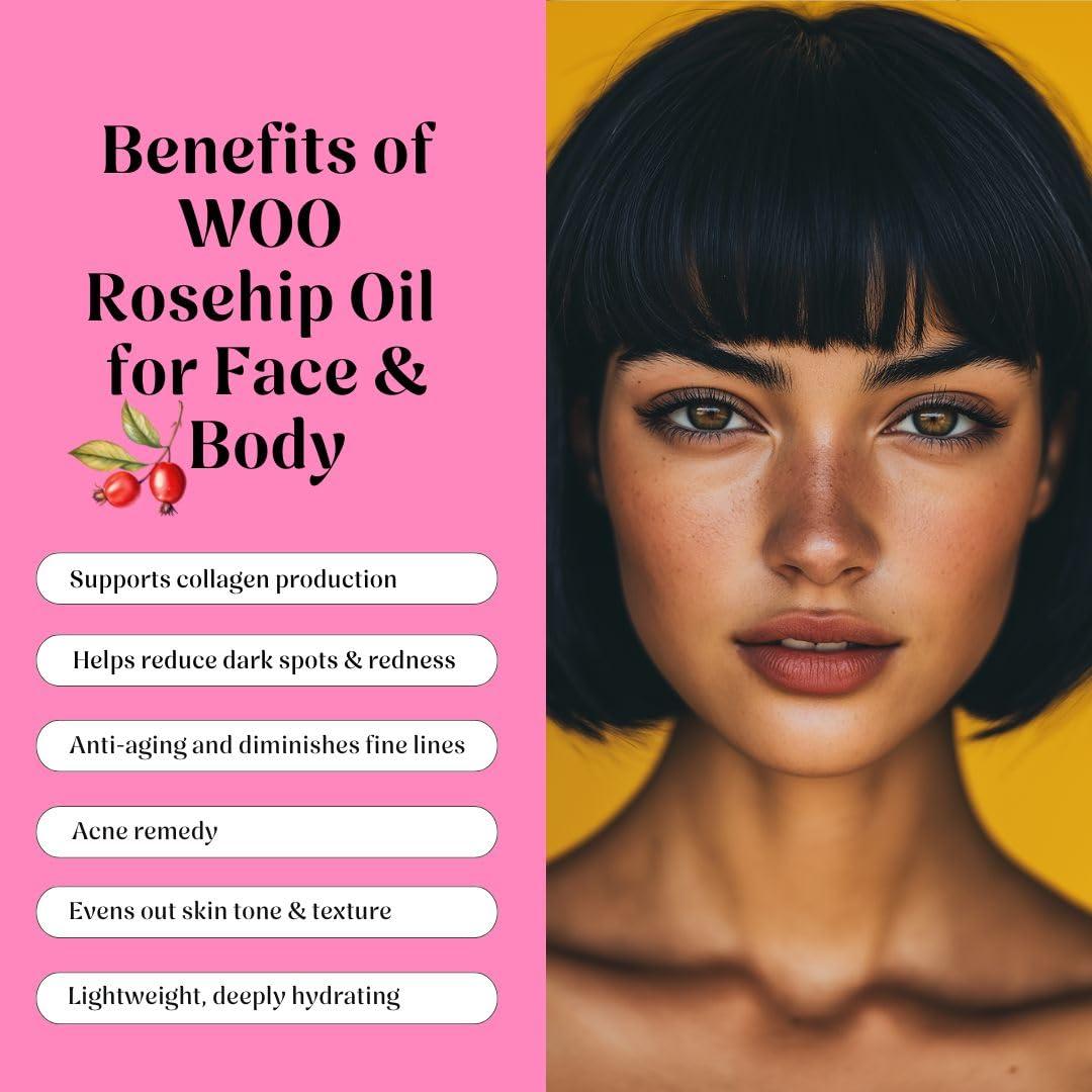 Aceite de Rosa Mosqueta Orgánico WOO 100% Puro 96g