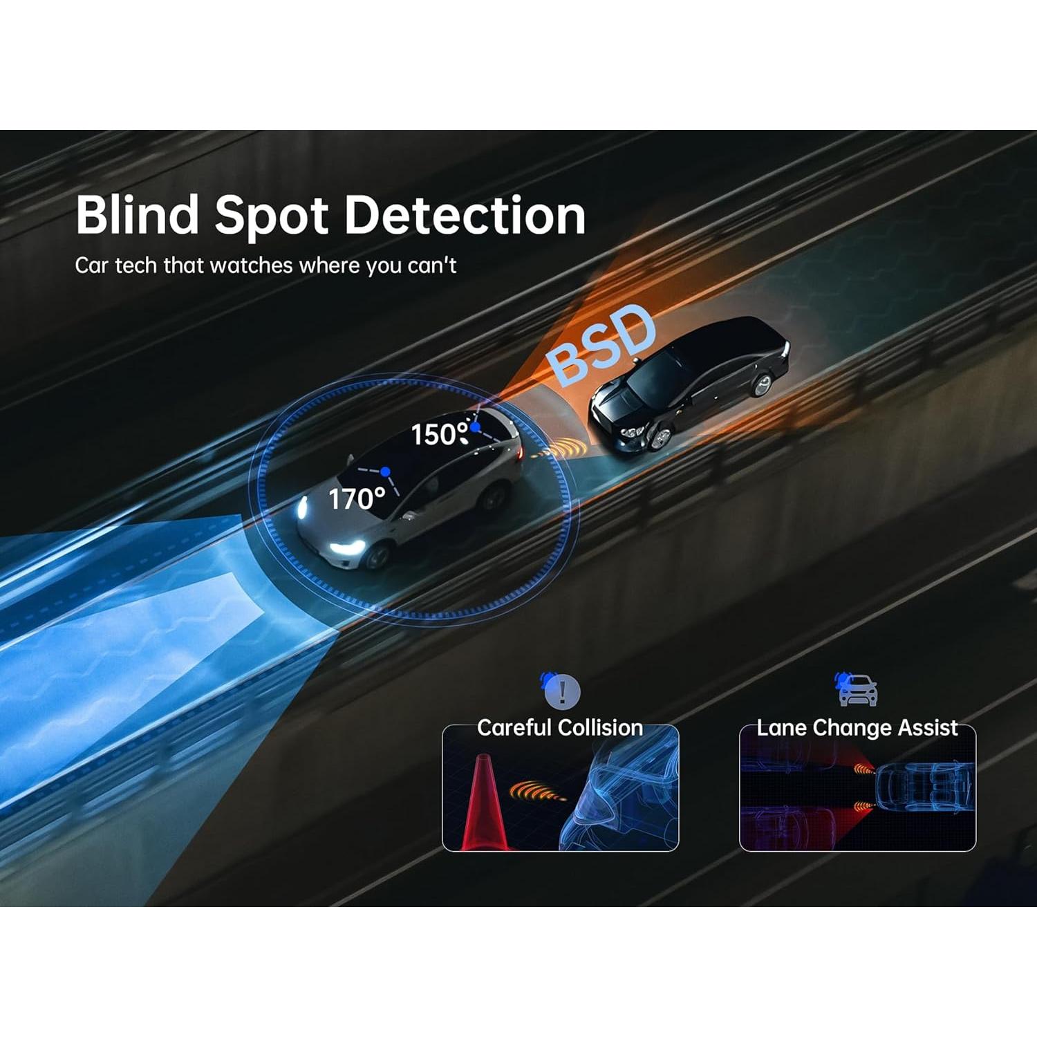 Cámara de Espejo Retrovisor Pelsee P10 2.5K 10" con ADAS