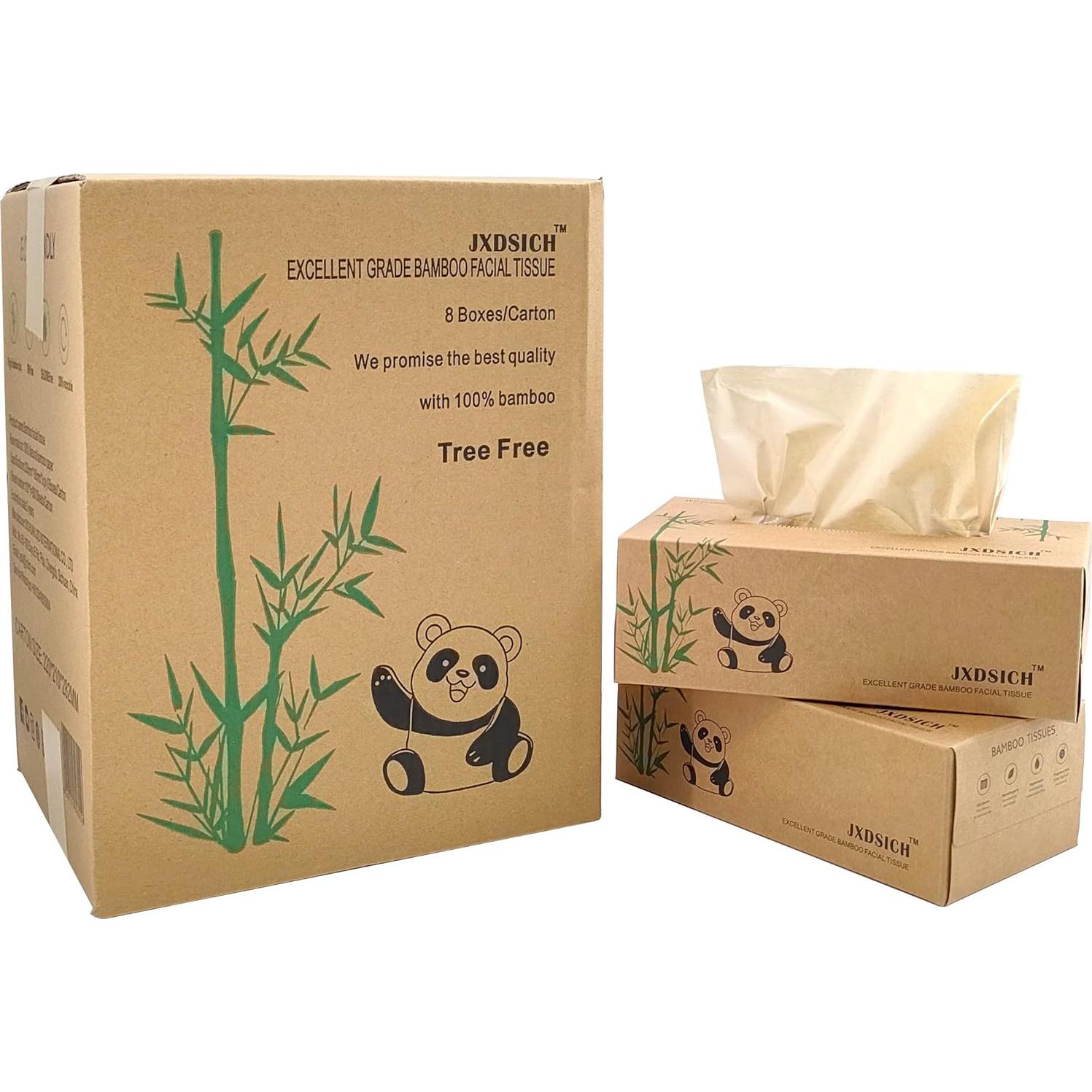 Tissues Faciales de Bambú JXDSICH 3 Capas 800 Unidades