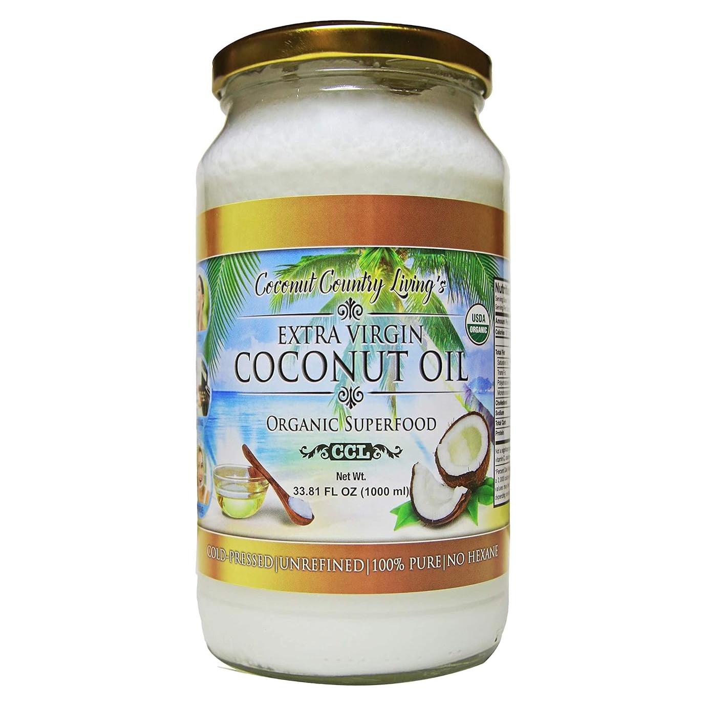 Aceite de Coco Virgen Extra Coconut Country Living 960g