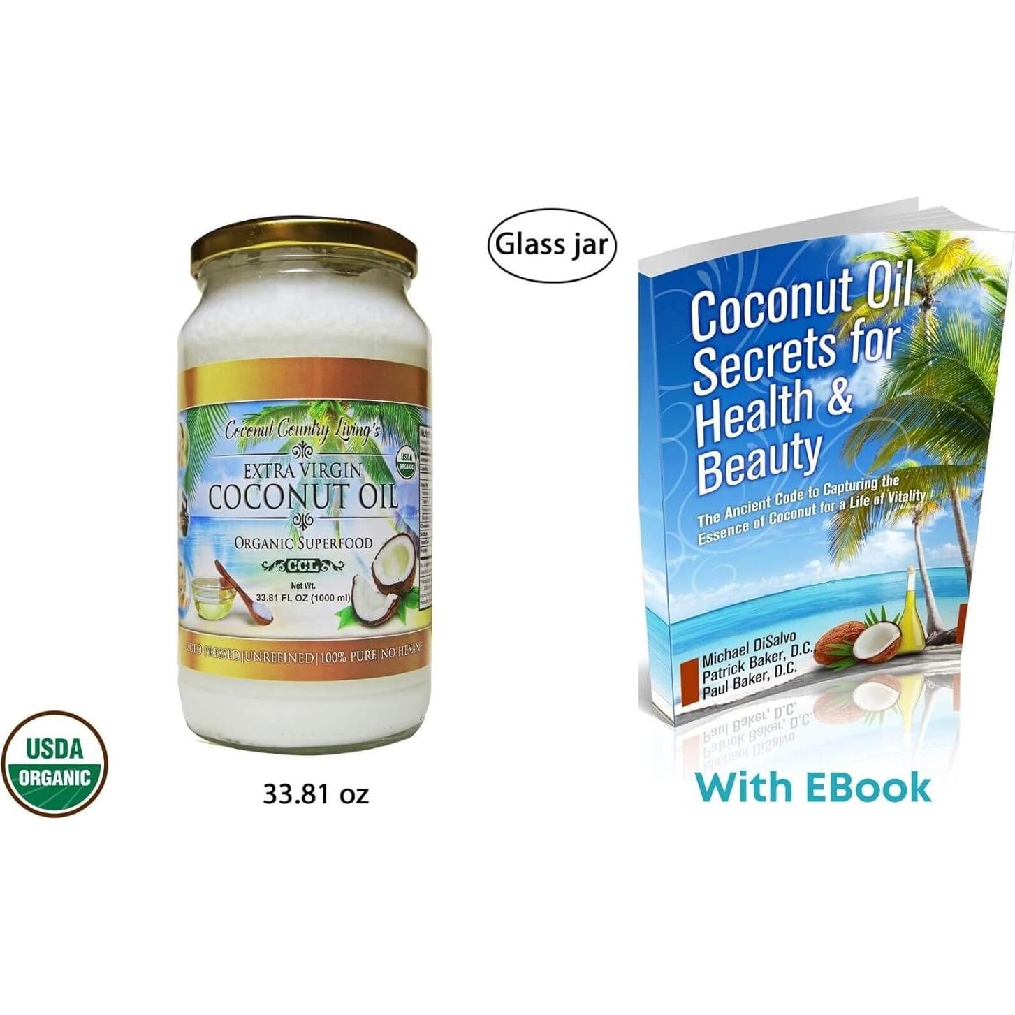 Aceite de Coco Virgen Extra Coconut Country Living 960g