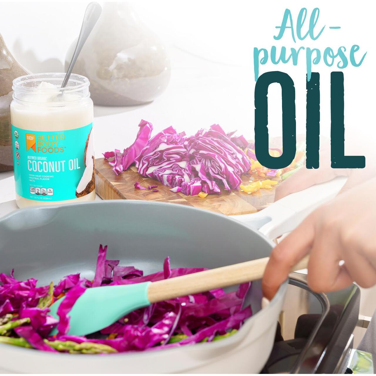 Aceite de Coco Orgánico Refinado BetterBody Foods 793g Multiusos