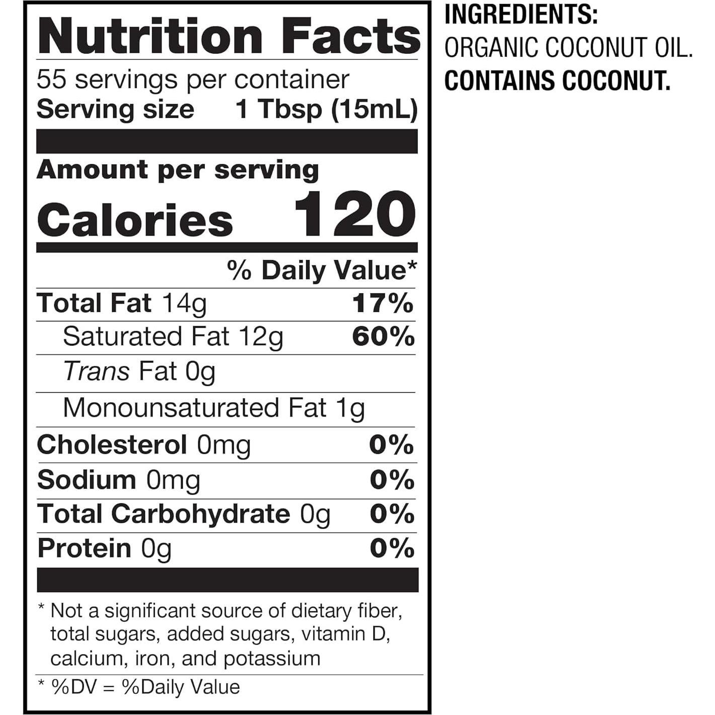 Aceite de Coco Orgánico Refinado BetterBody Foods 793g Multiusos