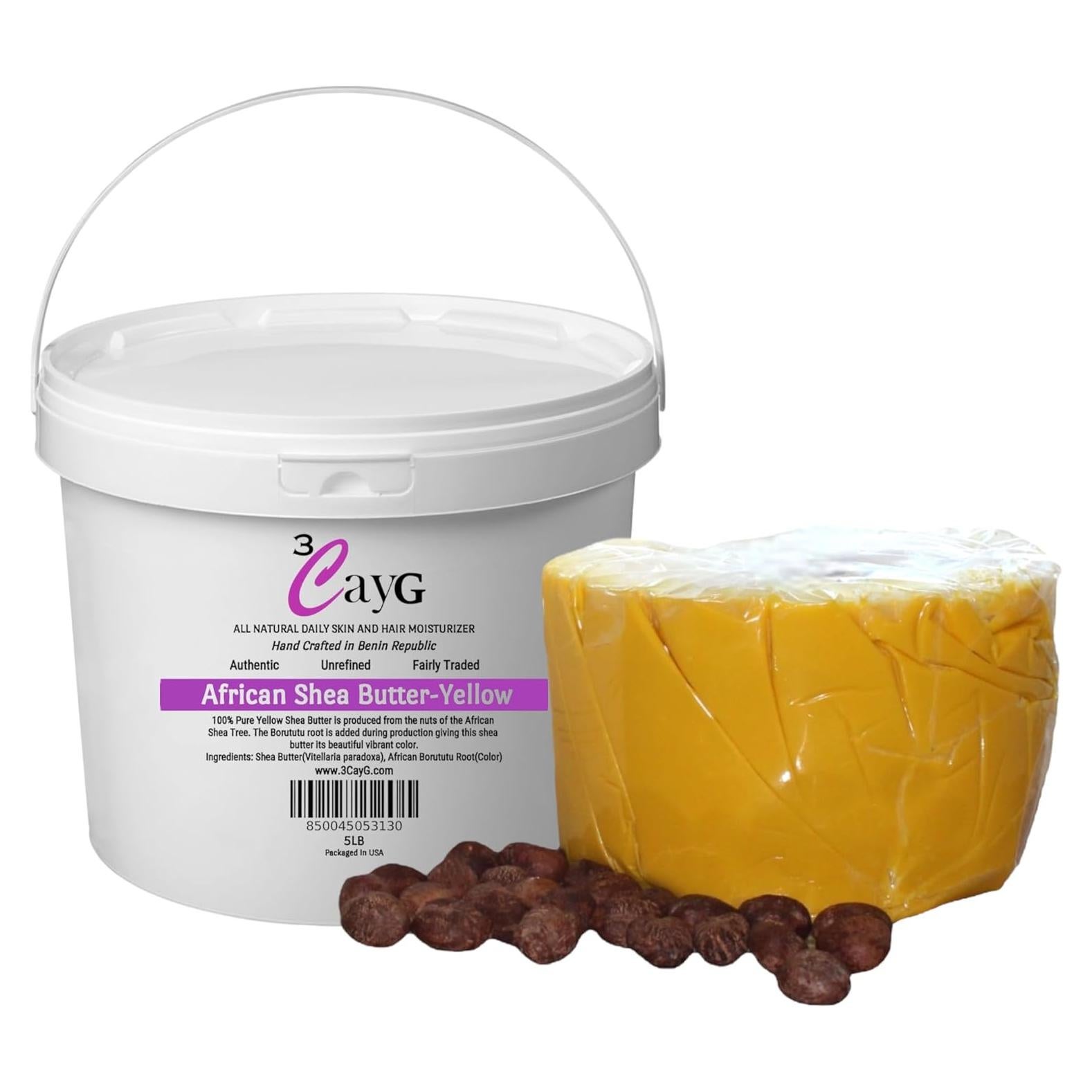 Manteca de Karité Amarilla Orgánica 3CayG 2.43kg Hidratante