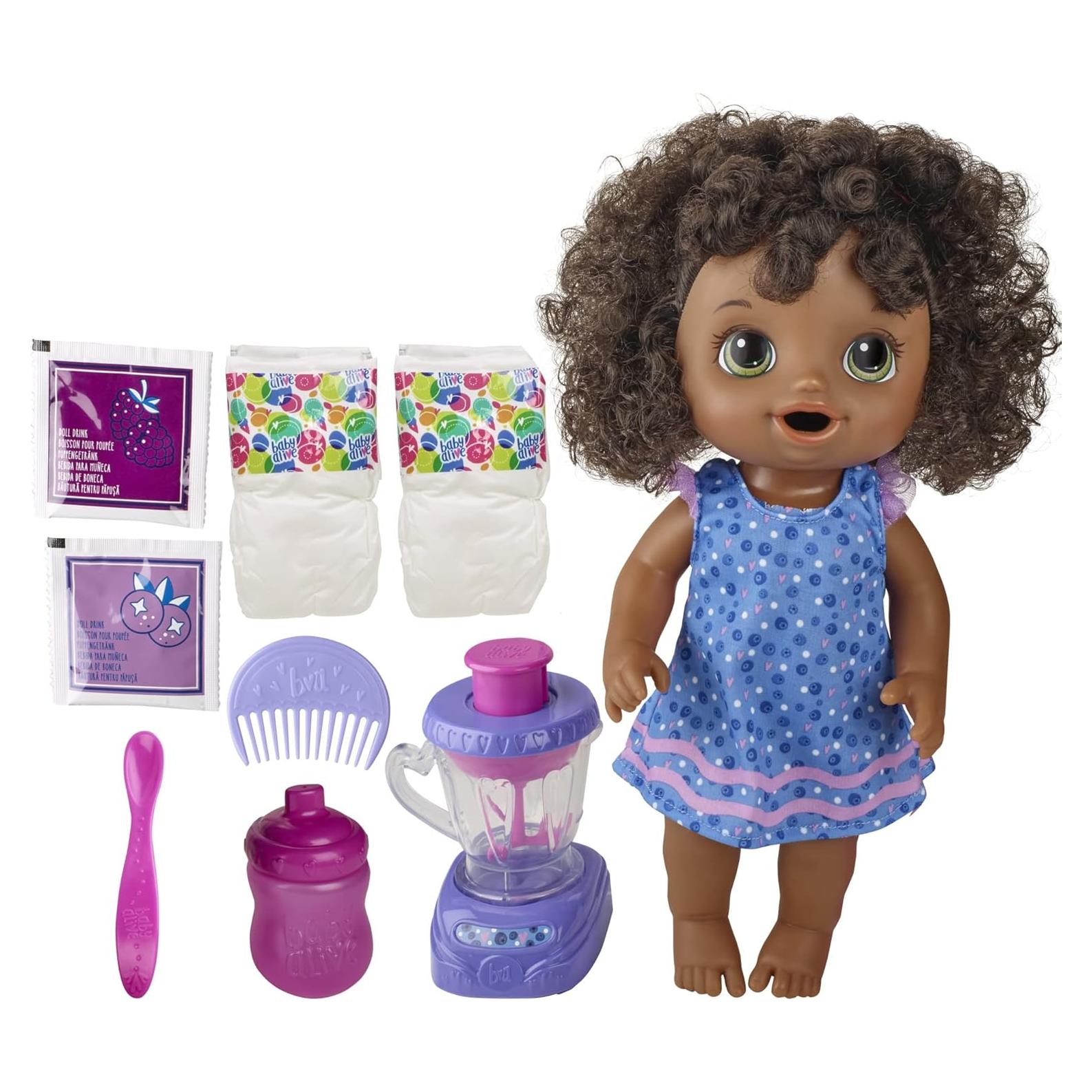 Muñeca Baby Alive Mezcladora Mágica Sabor Arándano 0.77 kg
