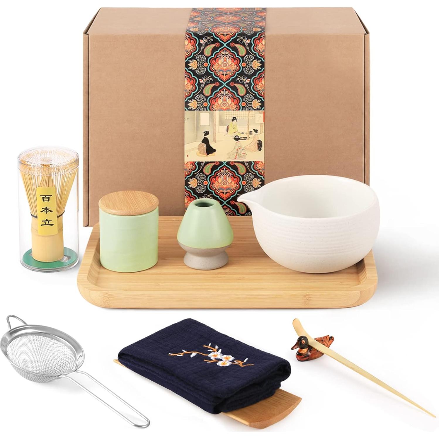 Juego de Té Matcha Artcome 10 Piezas con Tazón y Batidor