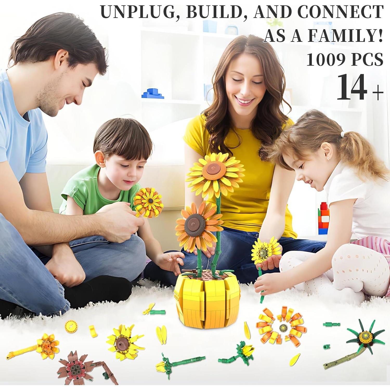 Juego de Construcción de Girasoles Mavo Brix 11002 para Adultos