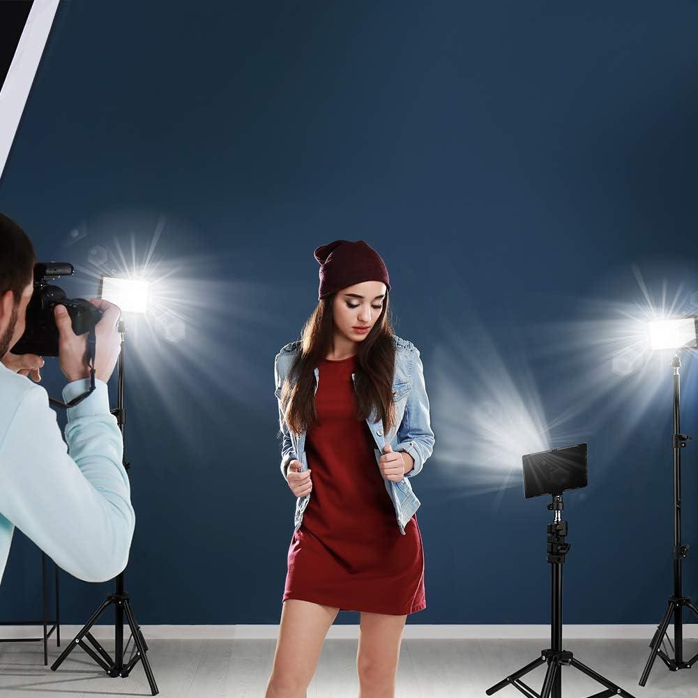 Kit de Iluminación LED Obeamiu 3 Luces USB 5600K con Trípode