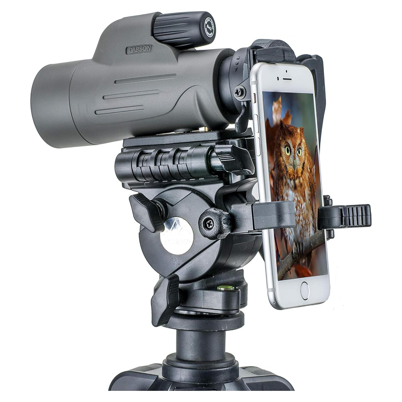Adaptador Digiscoping Carson MonoPix 8x42mm para Smartphone